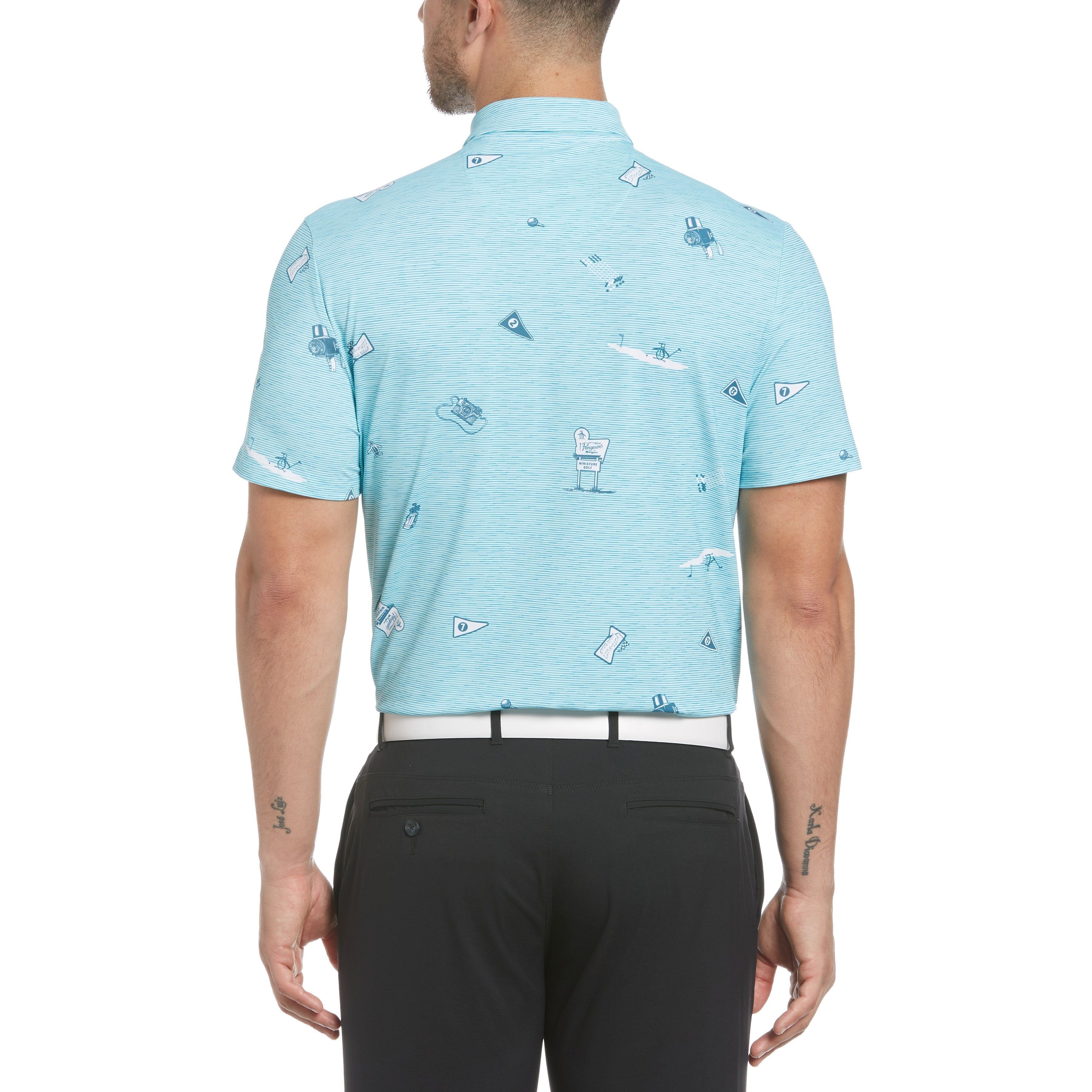 All Over Textured Mini Golf Print Polo Shirt sold by Original Penguin product image thumbnail 2