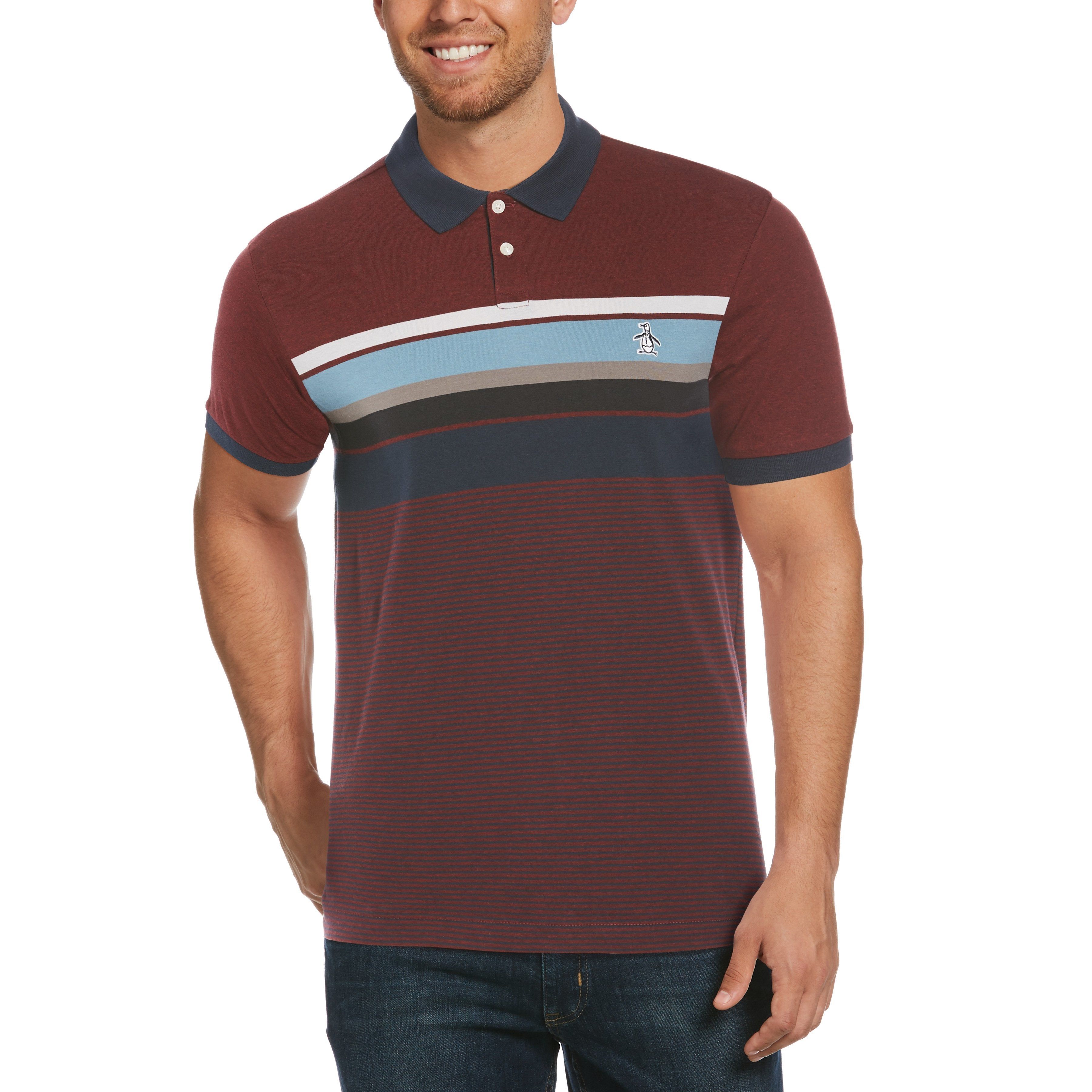Engineered Stripe Polo sold by Original Penguin