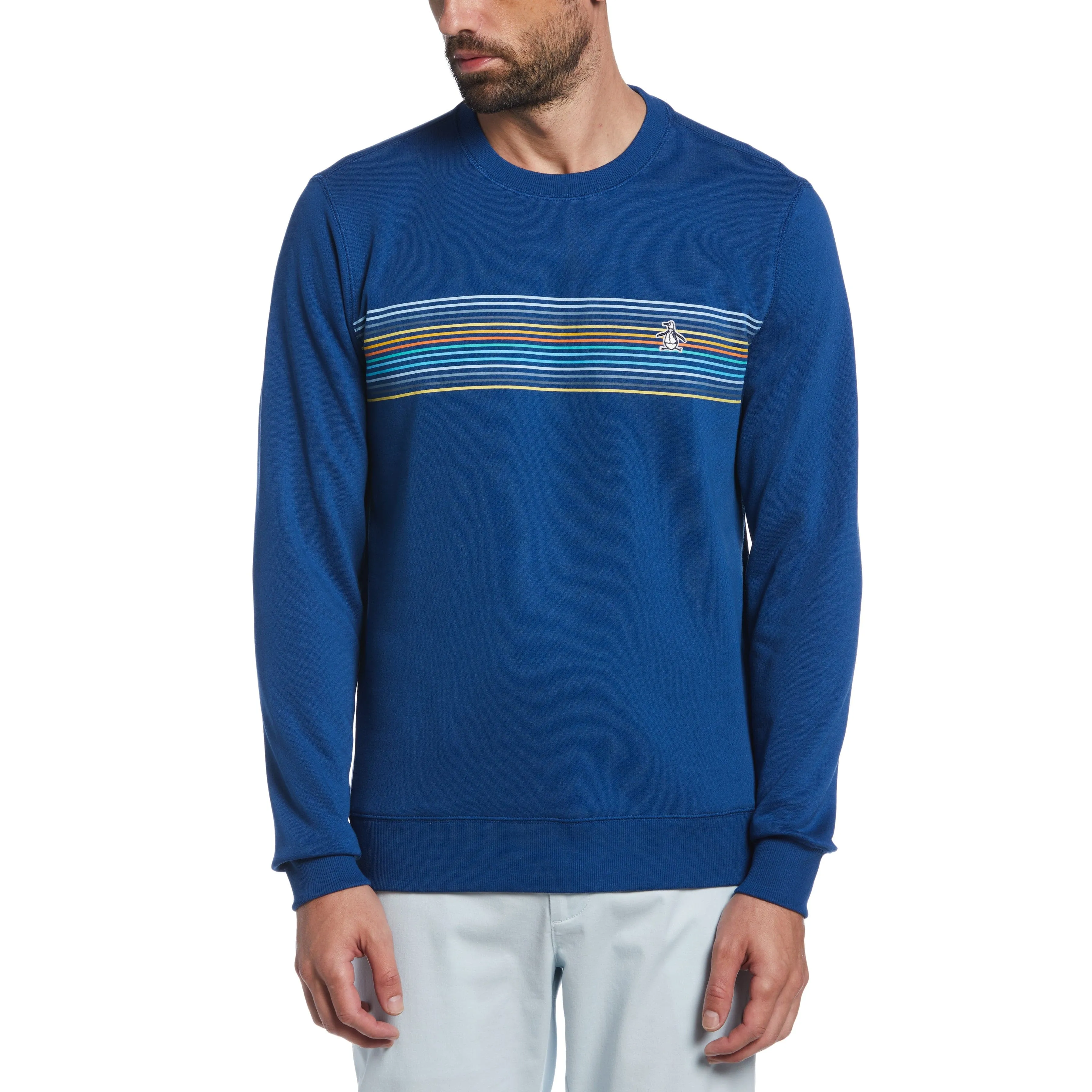 Engineered Chest Stripe Sweatshirt sold by Original Penguin