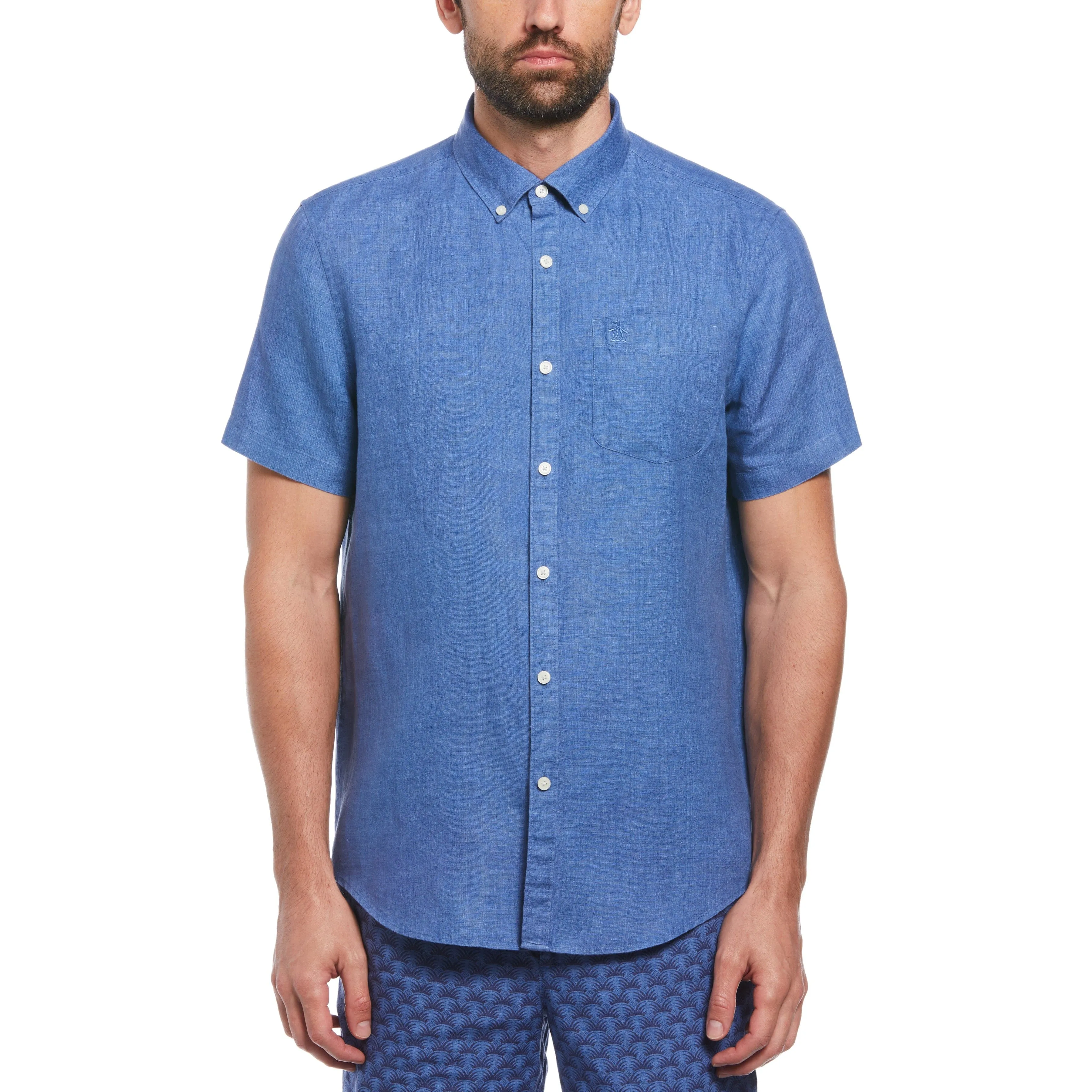 Delave Linen Button-Down Shirt sold by Original Penguin