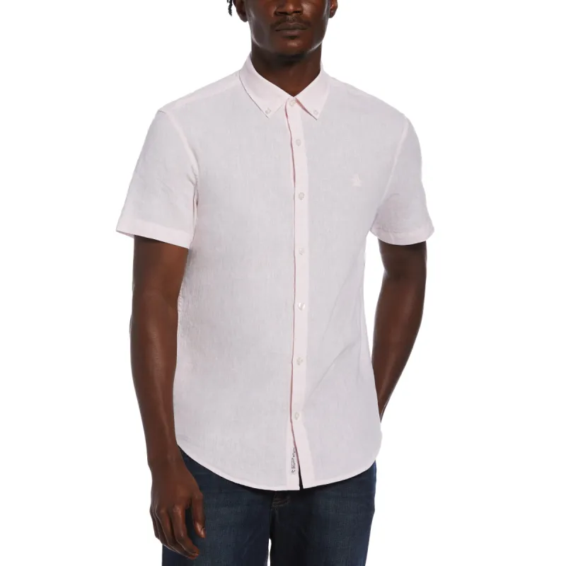 Feeder Stripe Linen Shirt sold by Original Penguin