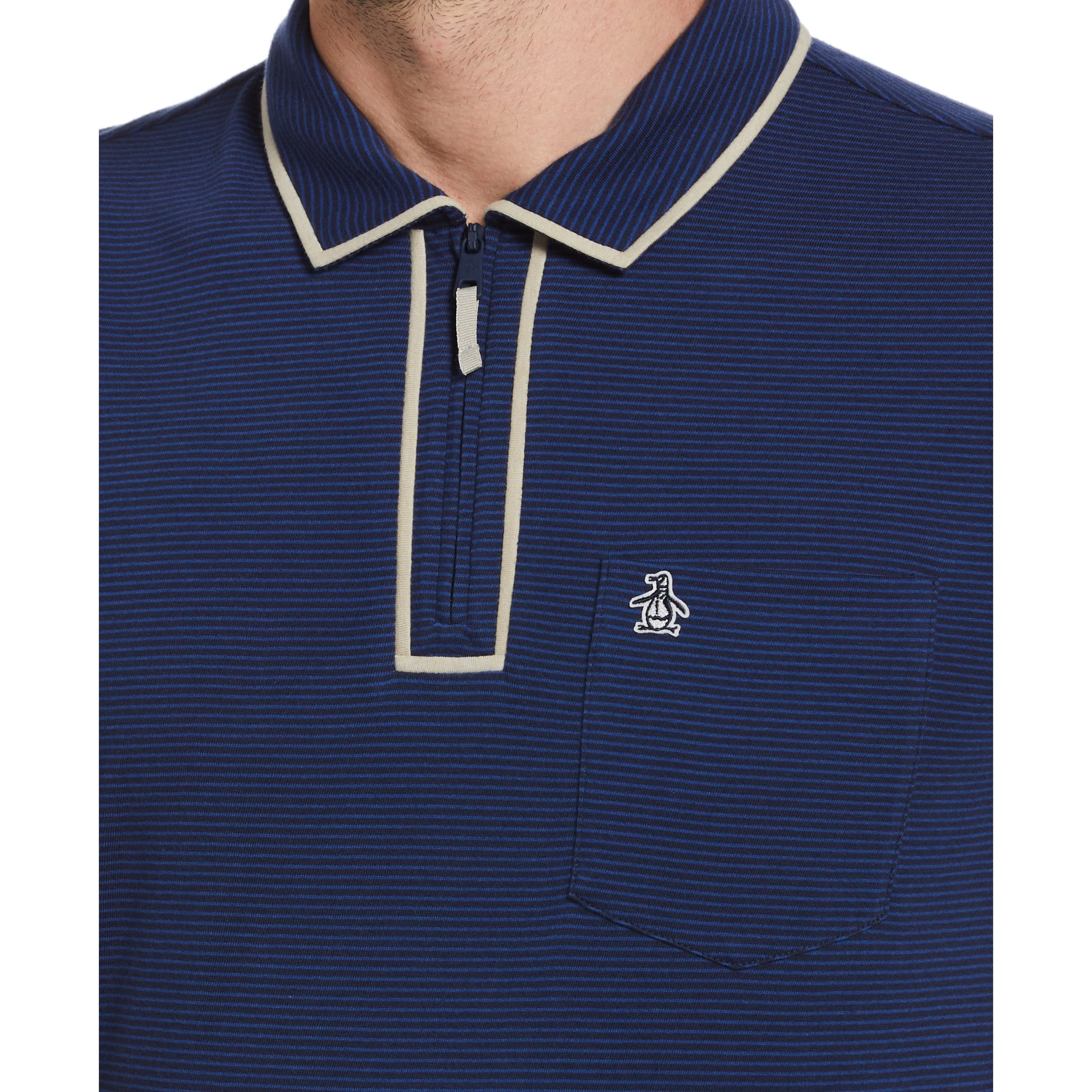 Stripe 1/4 Zip Polo sold by Original Penguin product image thumbnail 3