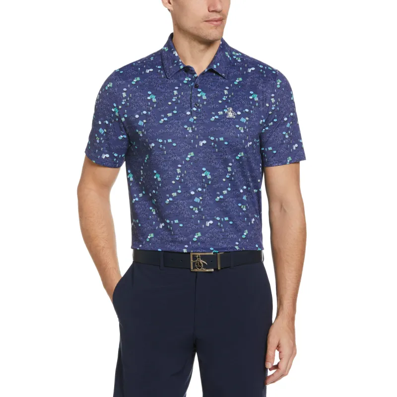 Pete In The Park Print Golf Polo sold by Original Penguin