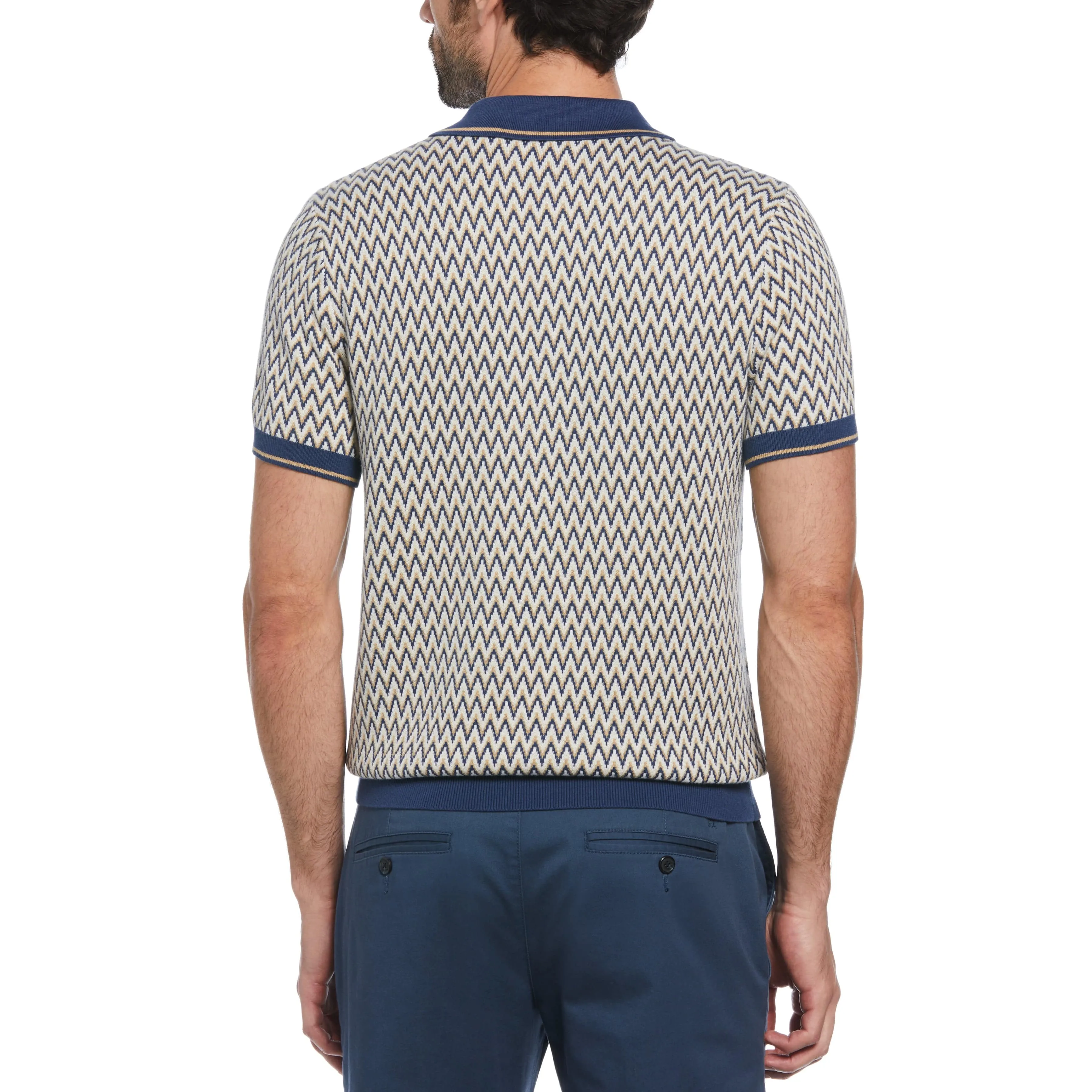 Cotton Jacquard Sweater Polo sold by Original Penguin product image thumbnail 2