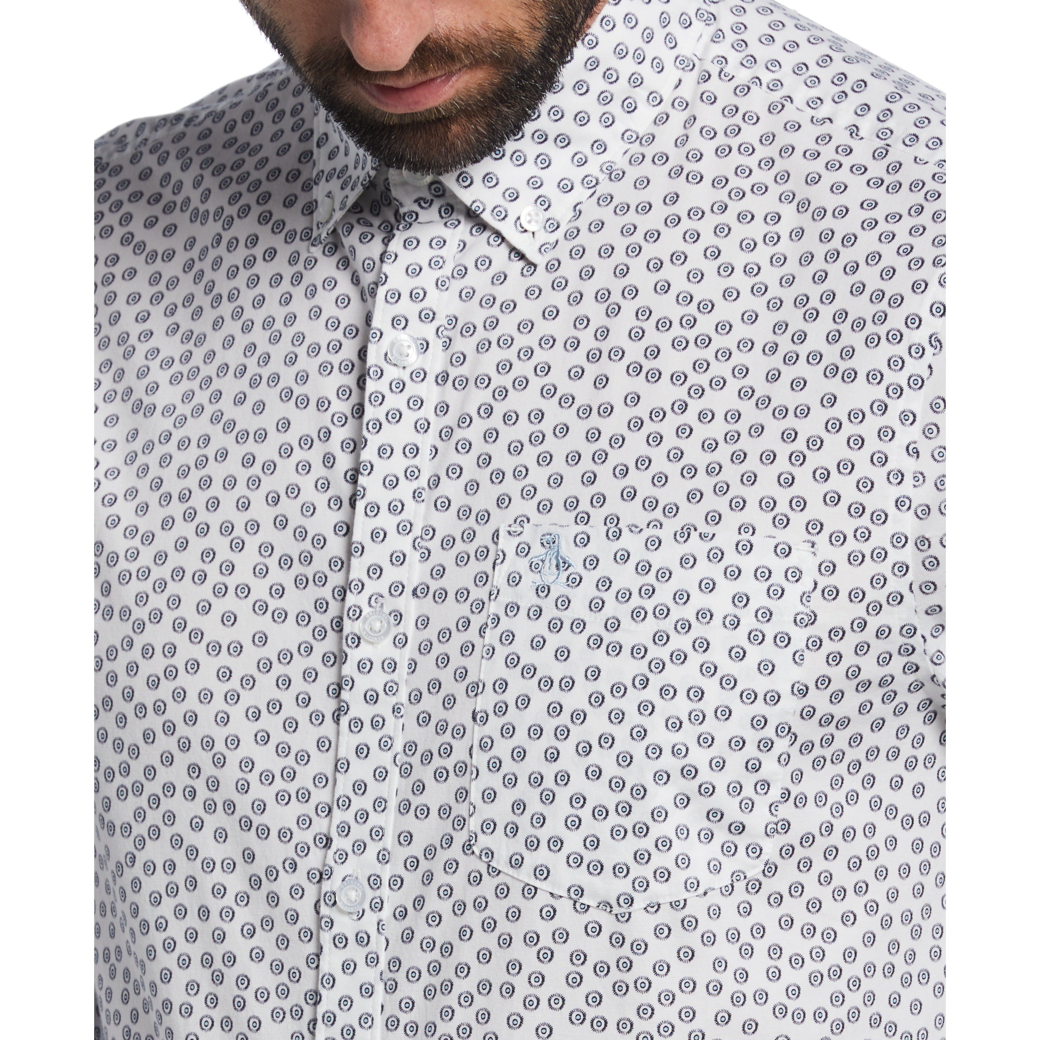 Small Dot Printed Poplin Stretch Shirt sold by Original Penguin product image thumbnail 3
