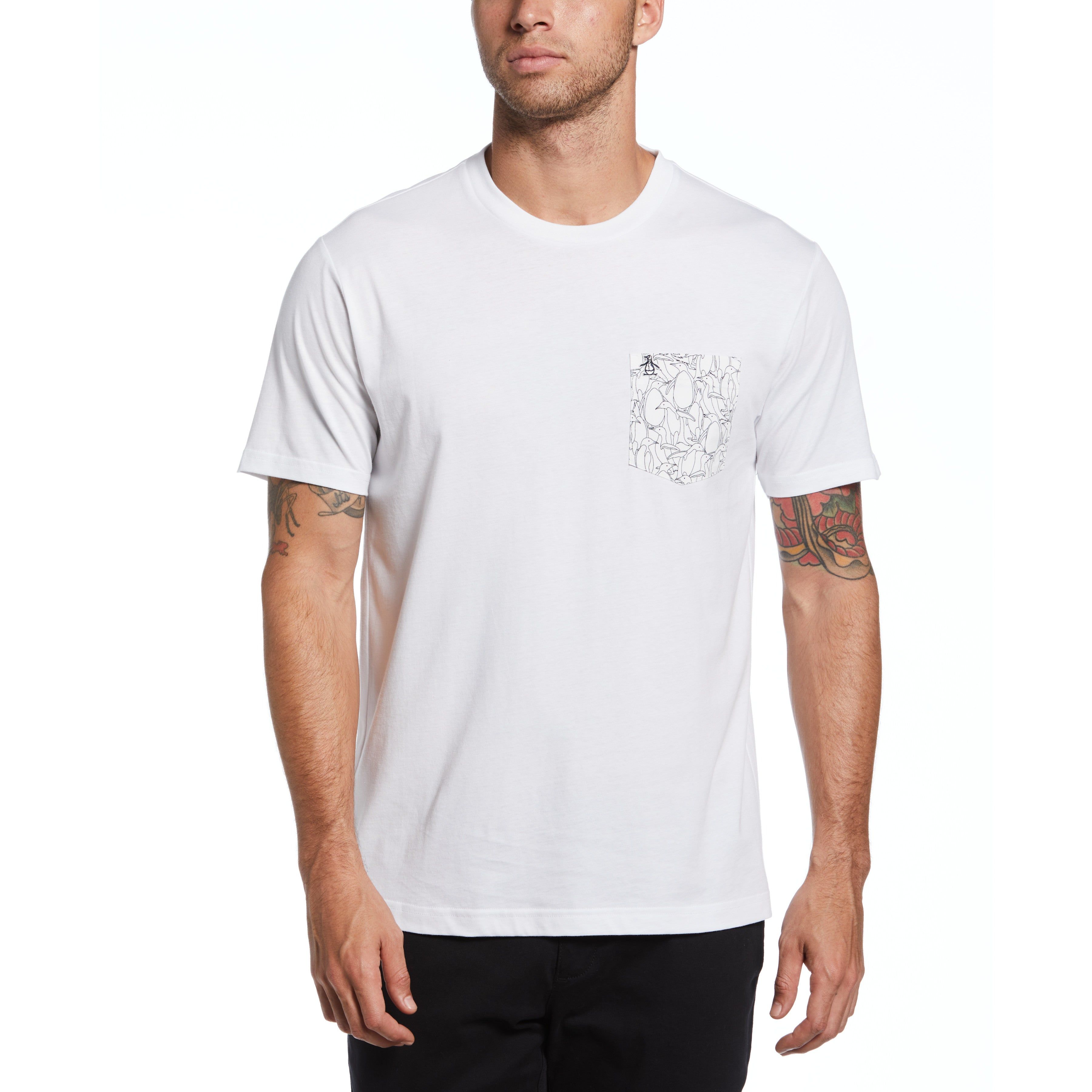 Pete Print Pocket Tee sold by Original Penguin