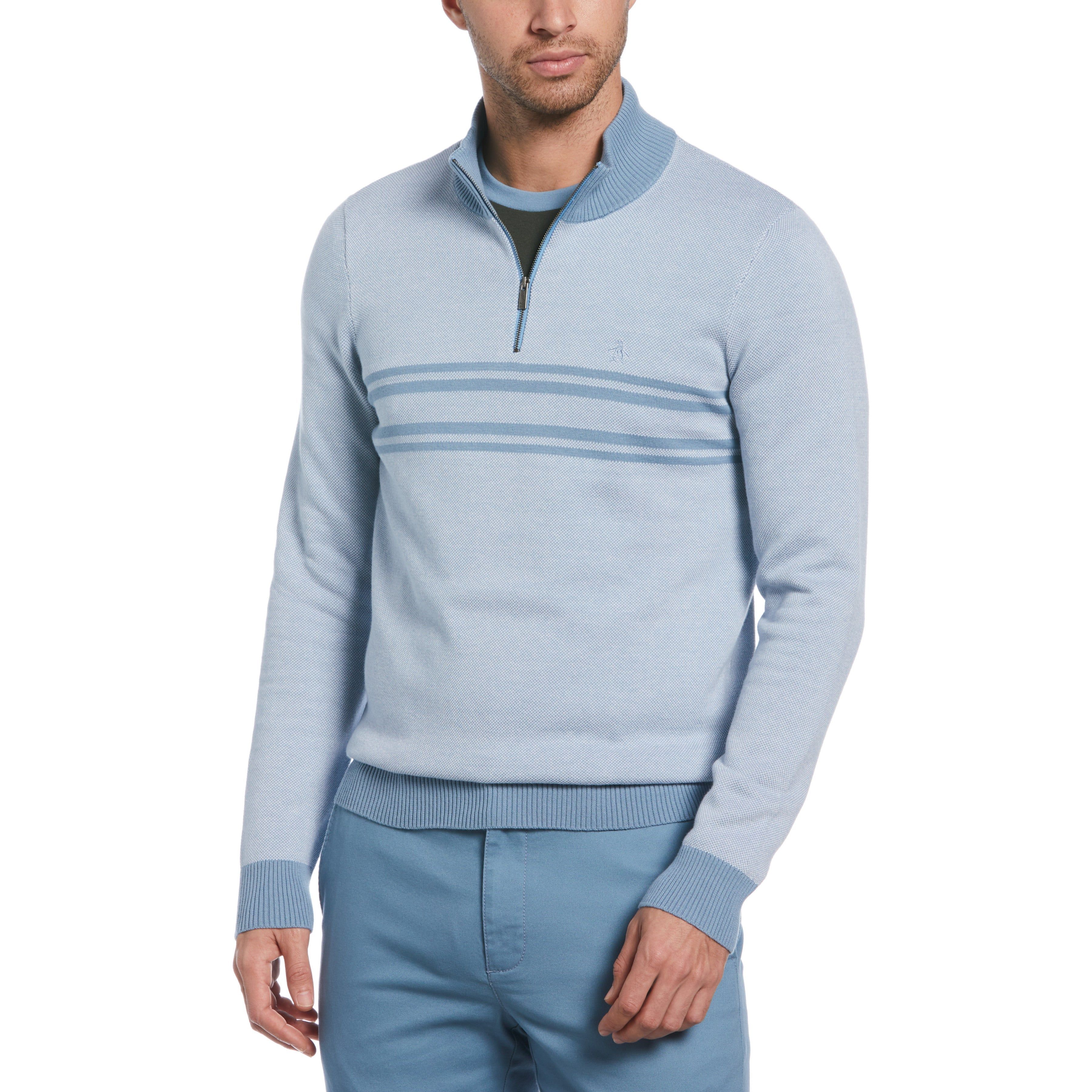 1/4 Zip Cotton Sweater sold by Original Penguin