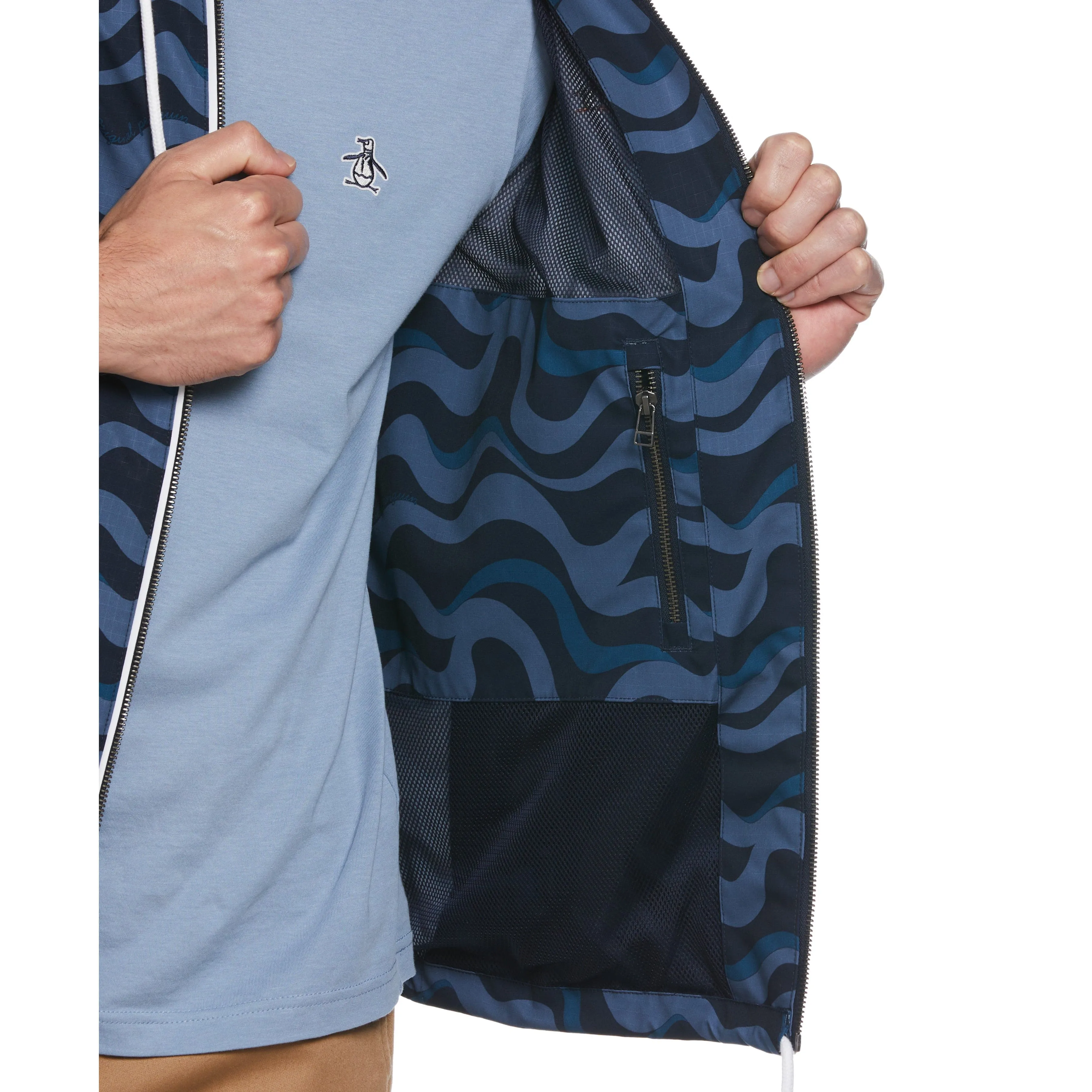 Wavy Print Ripstop Jacket sold by Original Penguin product image thumbnail 4
