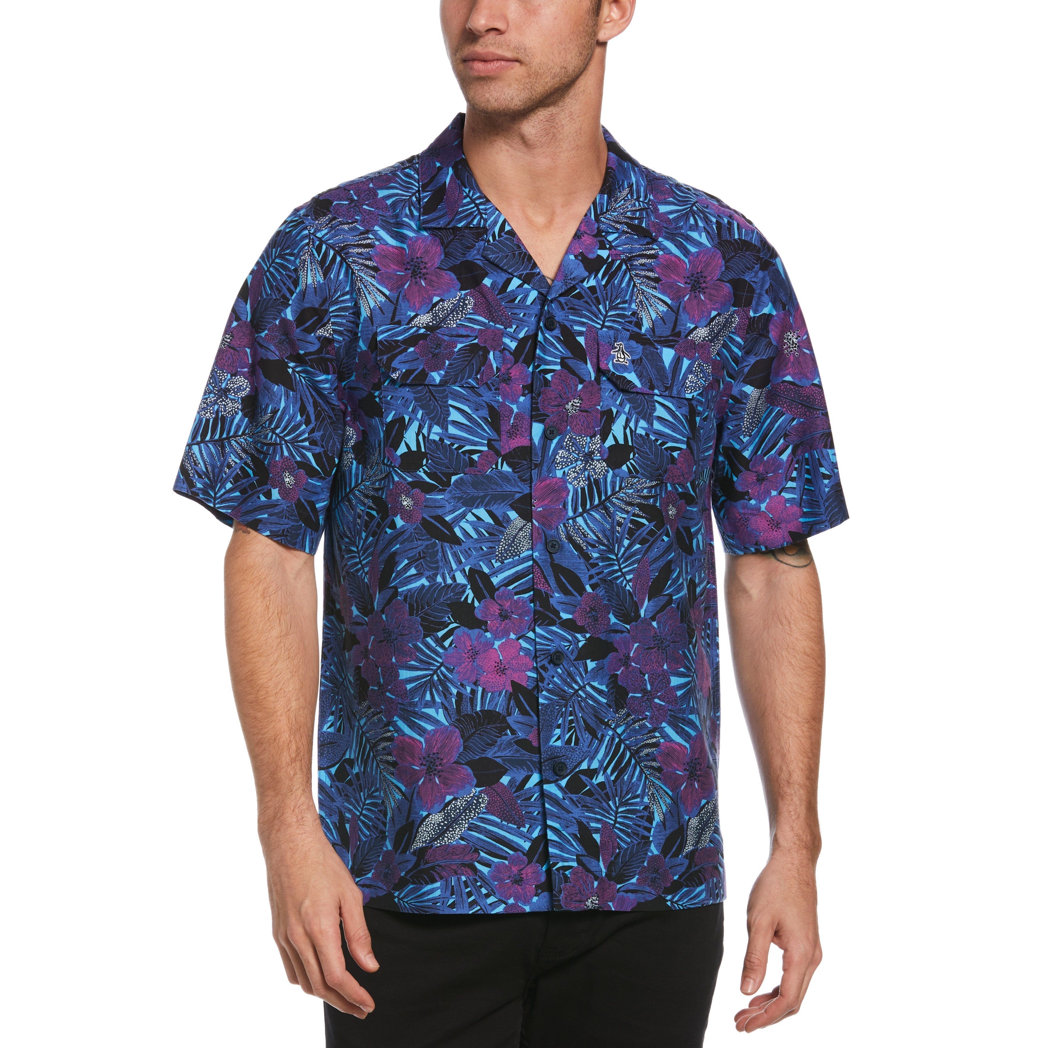 Floral Print Bowling Shirt sold by Original Penguin