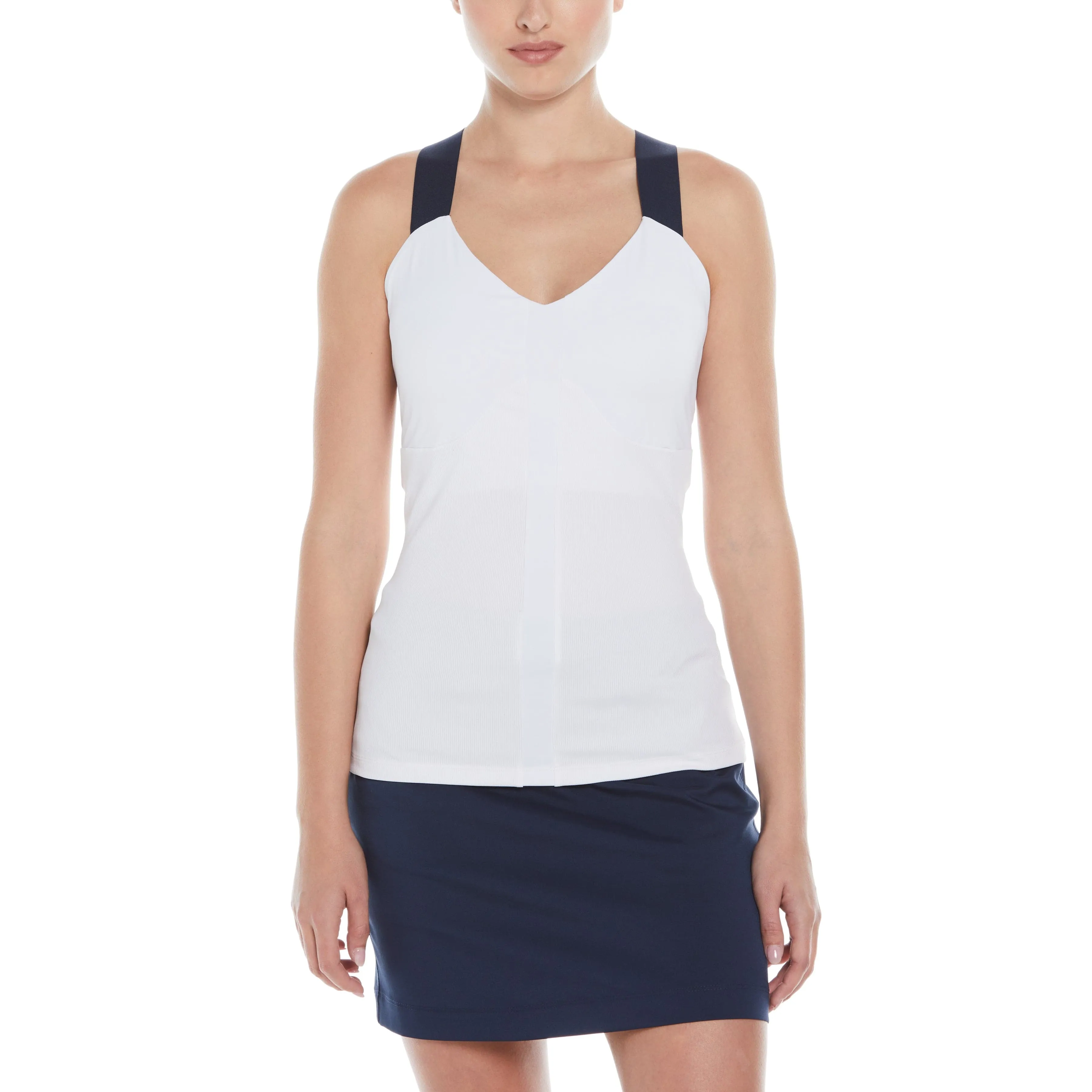 Women's Ribbed Criss Cross Tennis Tank Top sold by Original Penguin