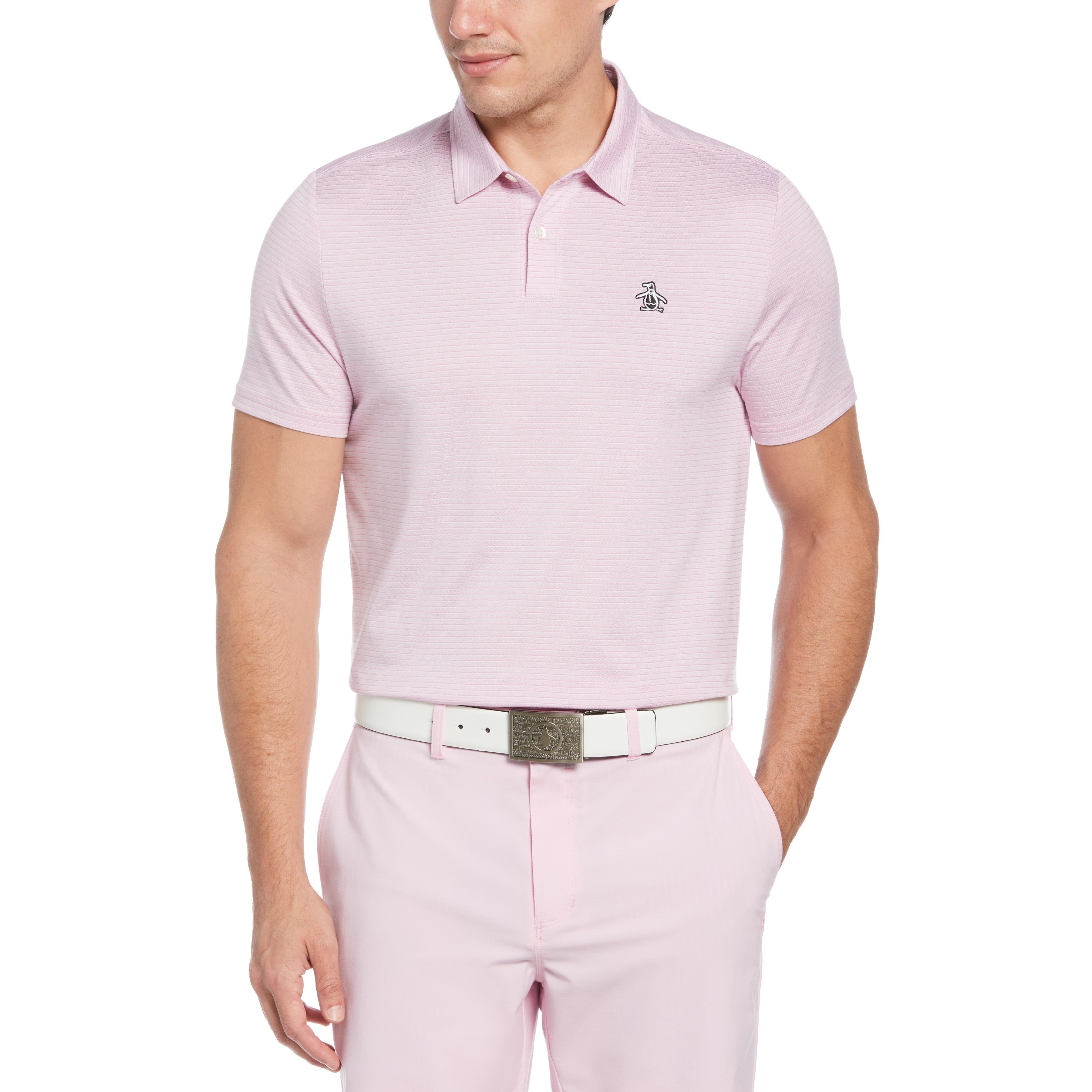 Oxford Fine Stripe Golf Polo sold by Original Penguin