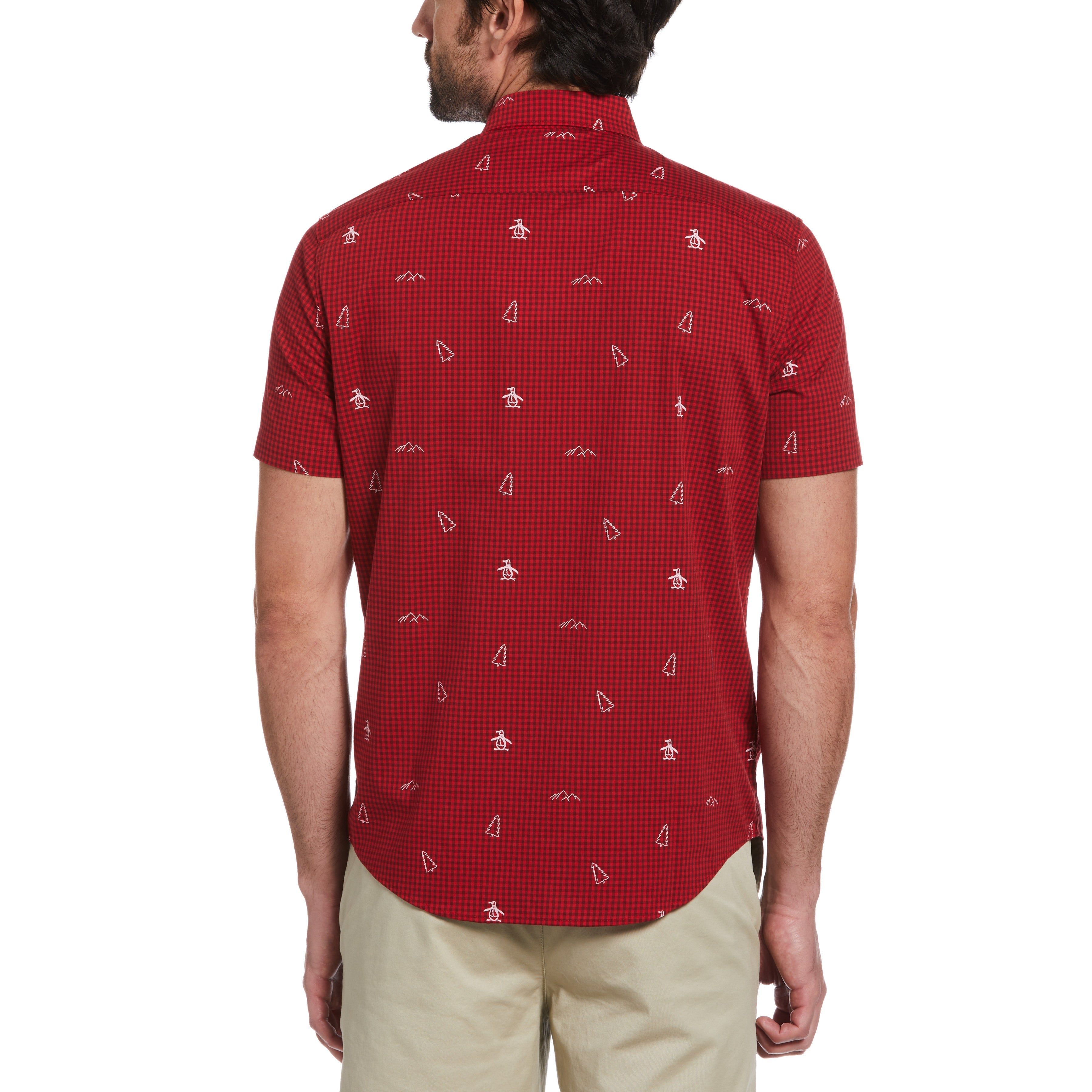 Gingham Holiday Pete Print Shirt sold by Original Penguin product image thumbnail 2