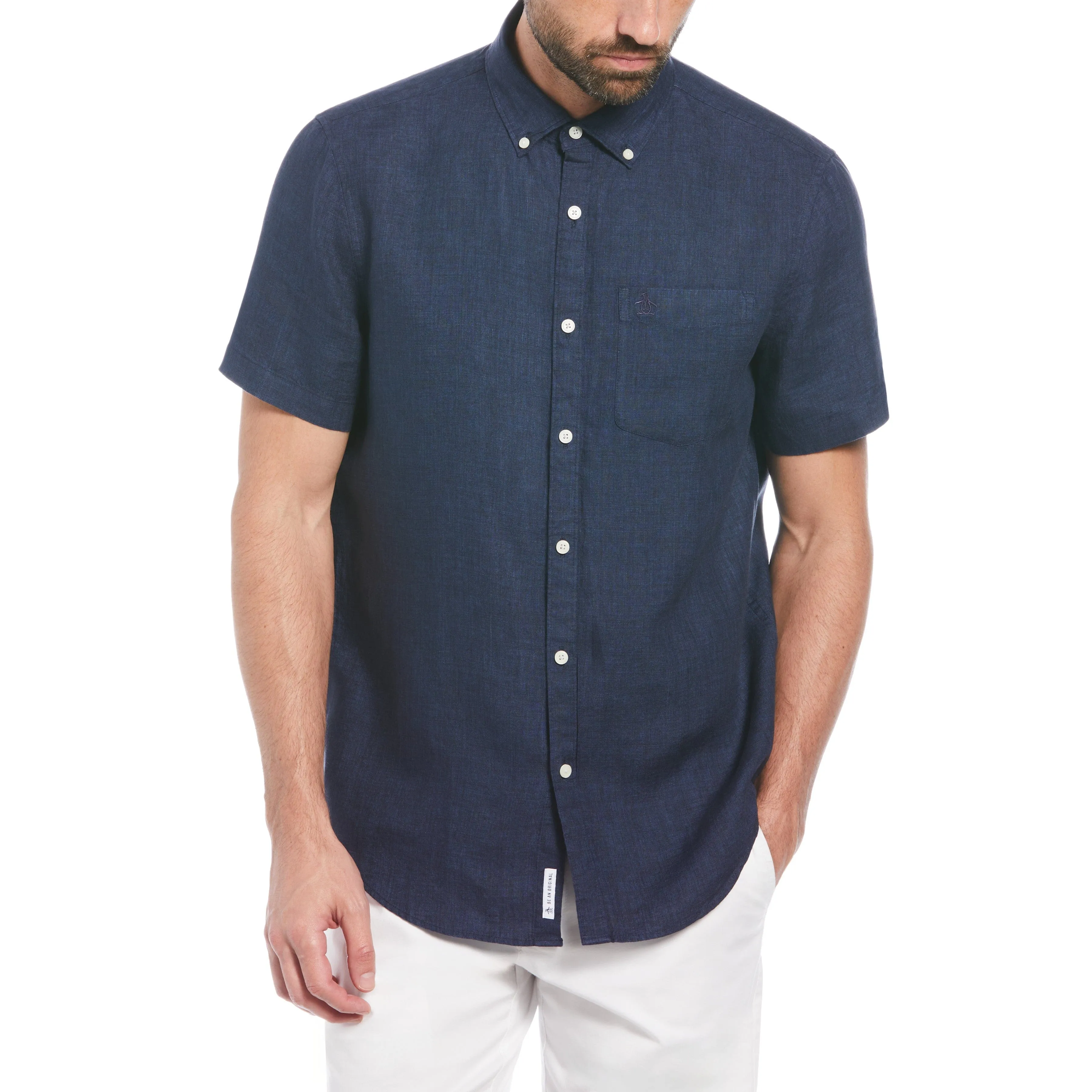 Delave Linen Button-Down Shirt sold by Original Penguin