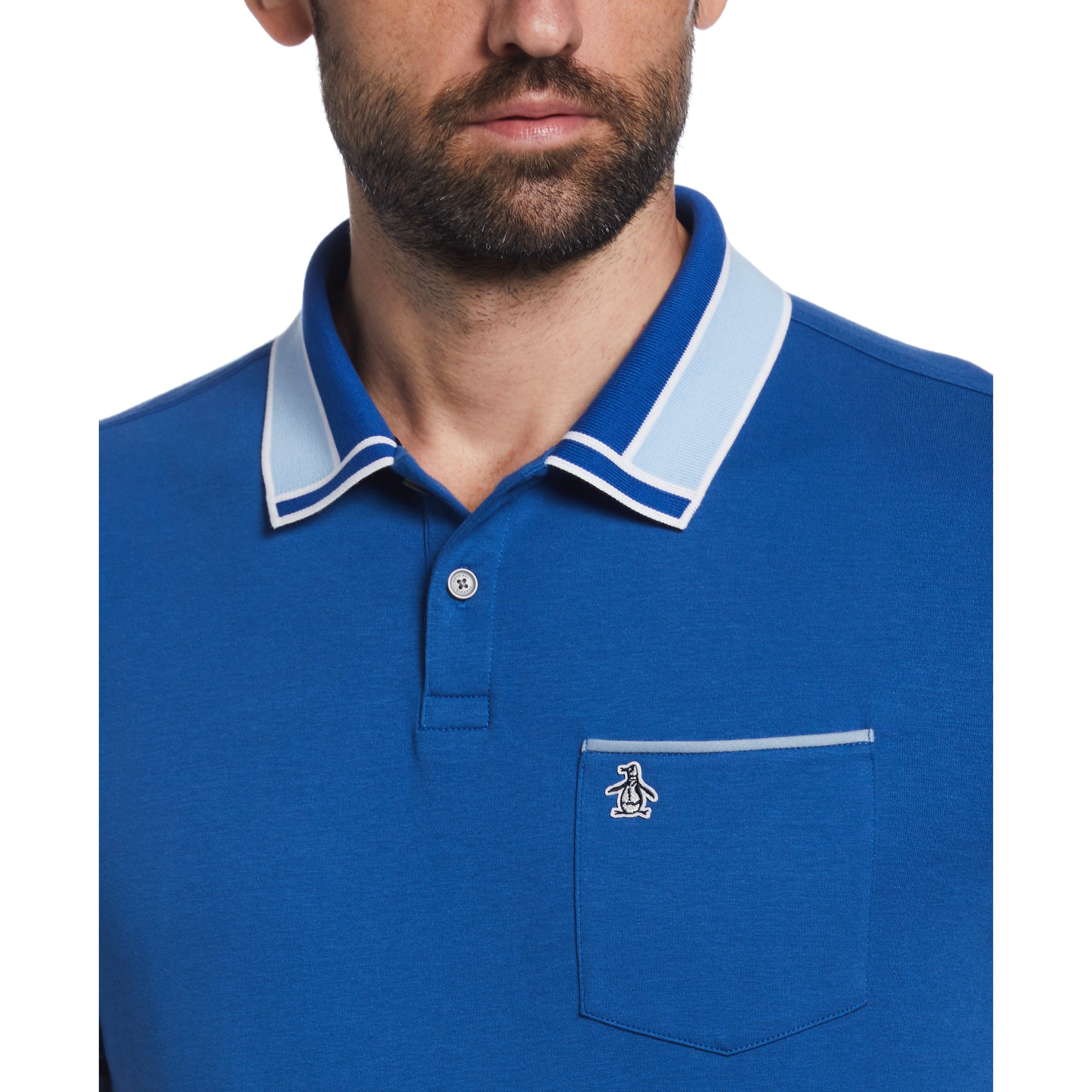 Organic Cotton Stripe Collar Polo sold by Original Penguin product image thumbnail 3