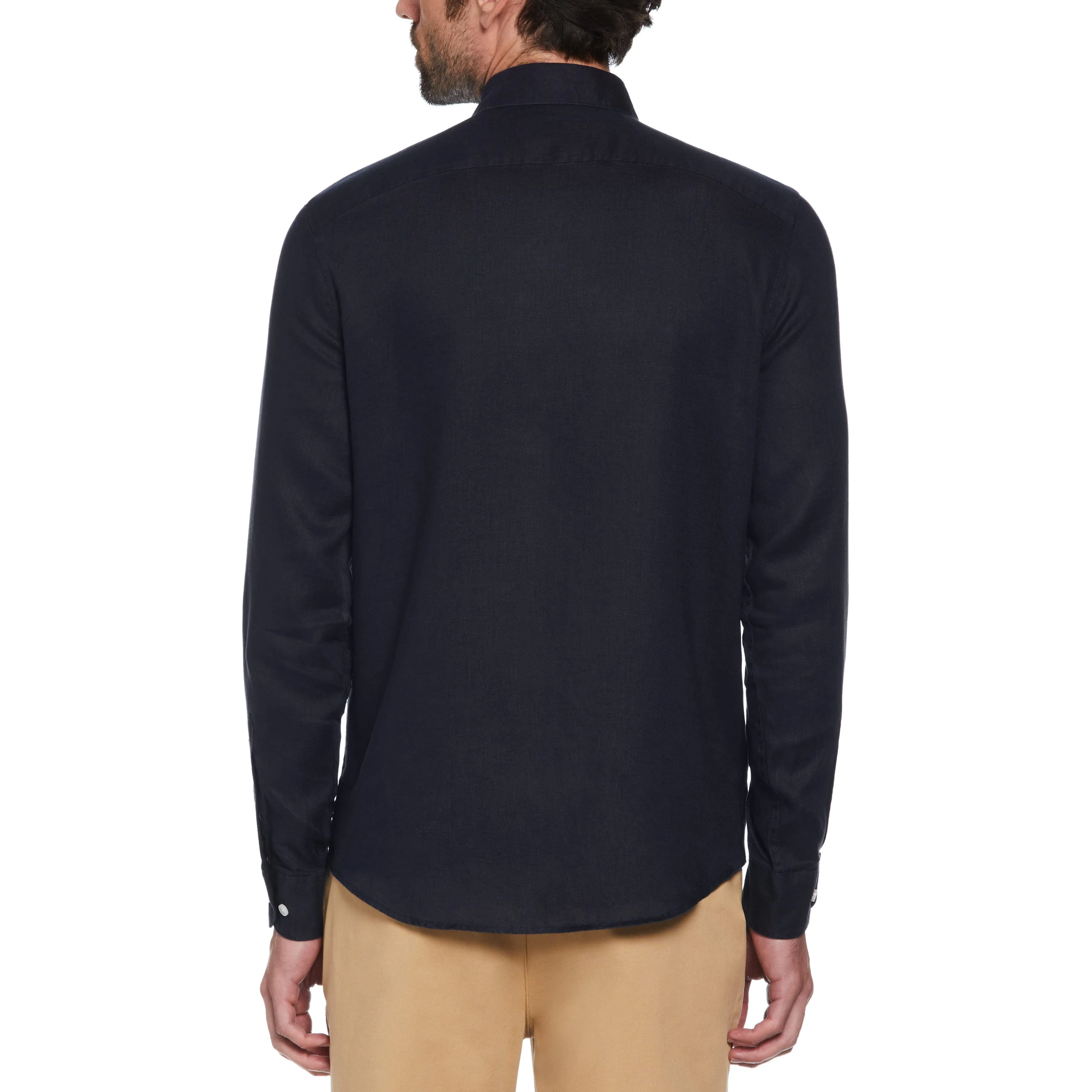 Long Sleeve Washed Linen Shirt sold by Original Penguin product image thumbnail 2