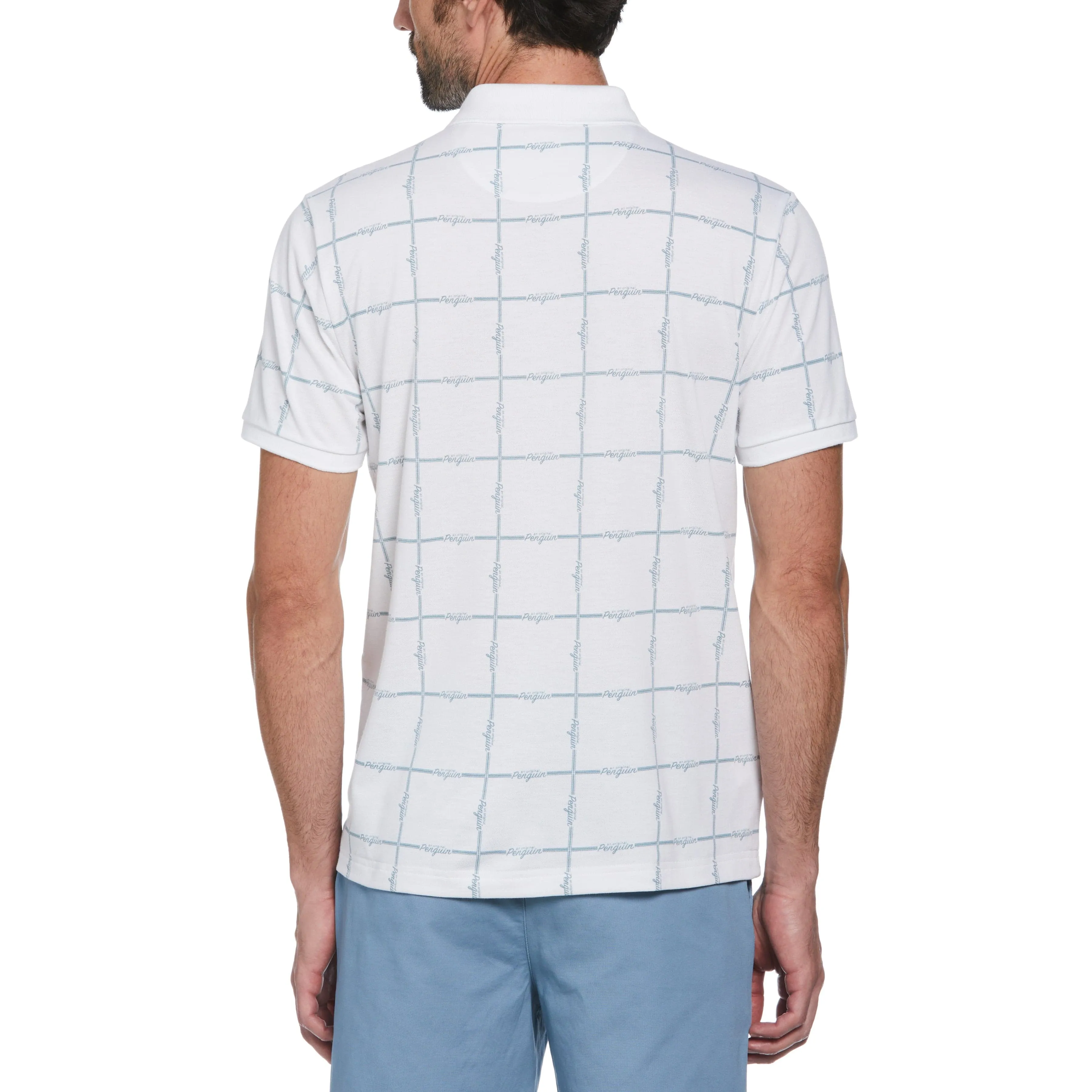 COOLMAX® Birdseye Pique Grid Polo sold by Original Penguin product image thumbnail 3