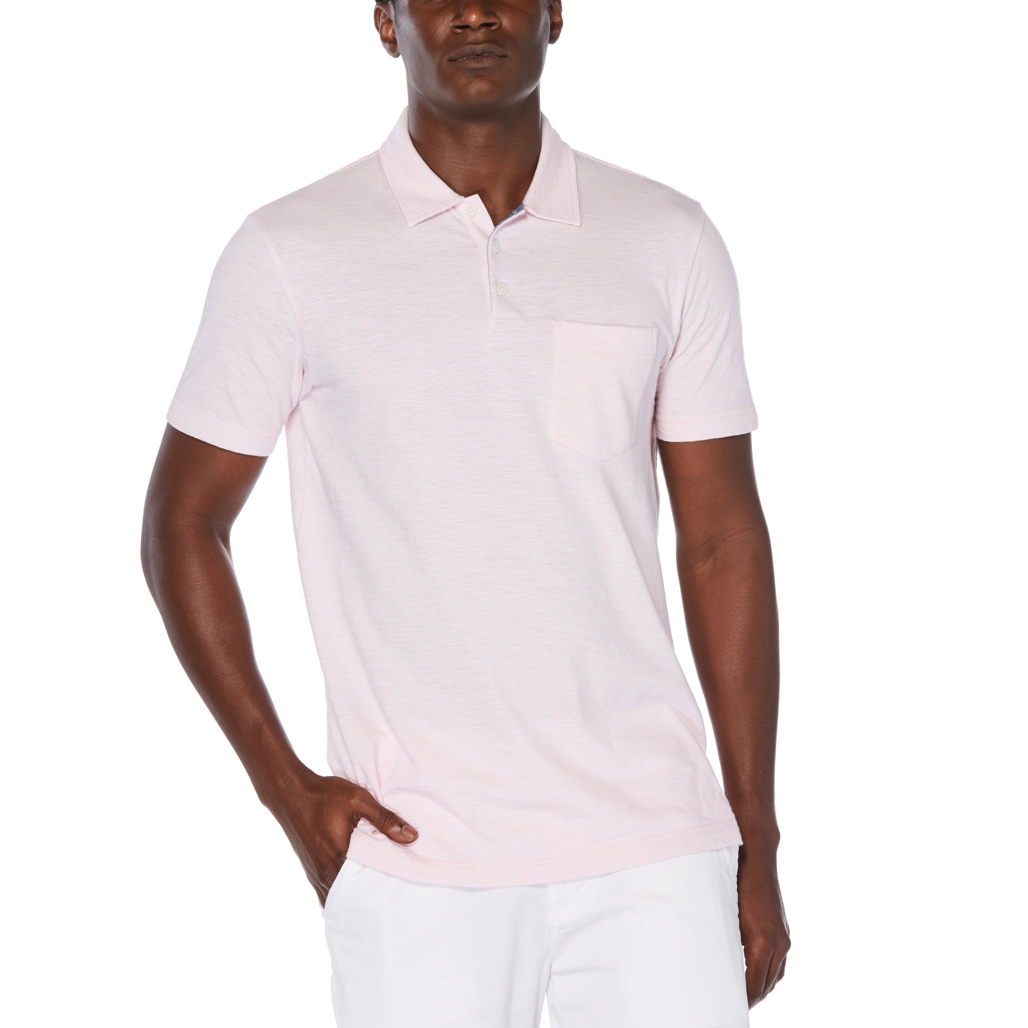 Slub Feeder Stripe Pocket Polo sold by Original Penguin