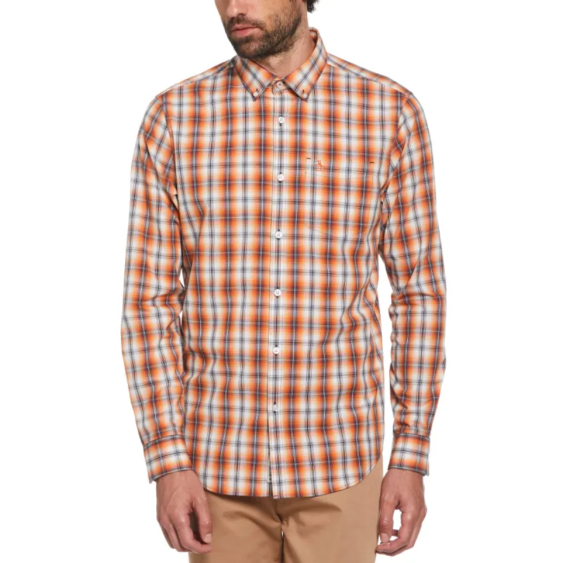 Poplin Plaid Shirt sold by Original Penguin
