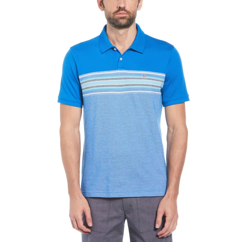 Pique Chest Stripe Birdseye Polo sold by Original Penguin