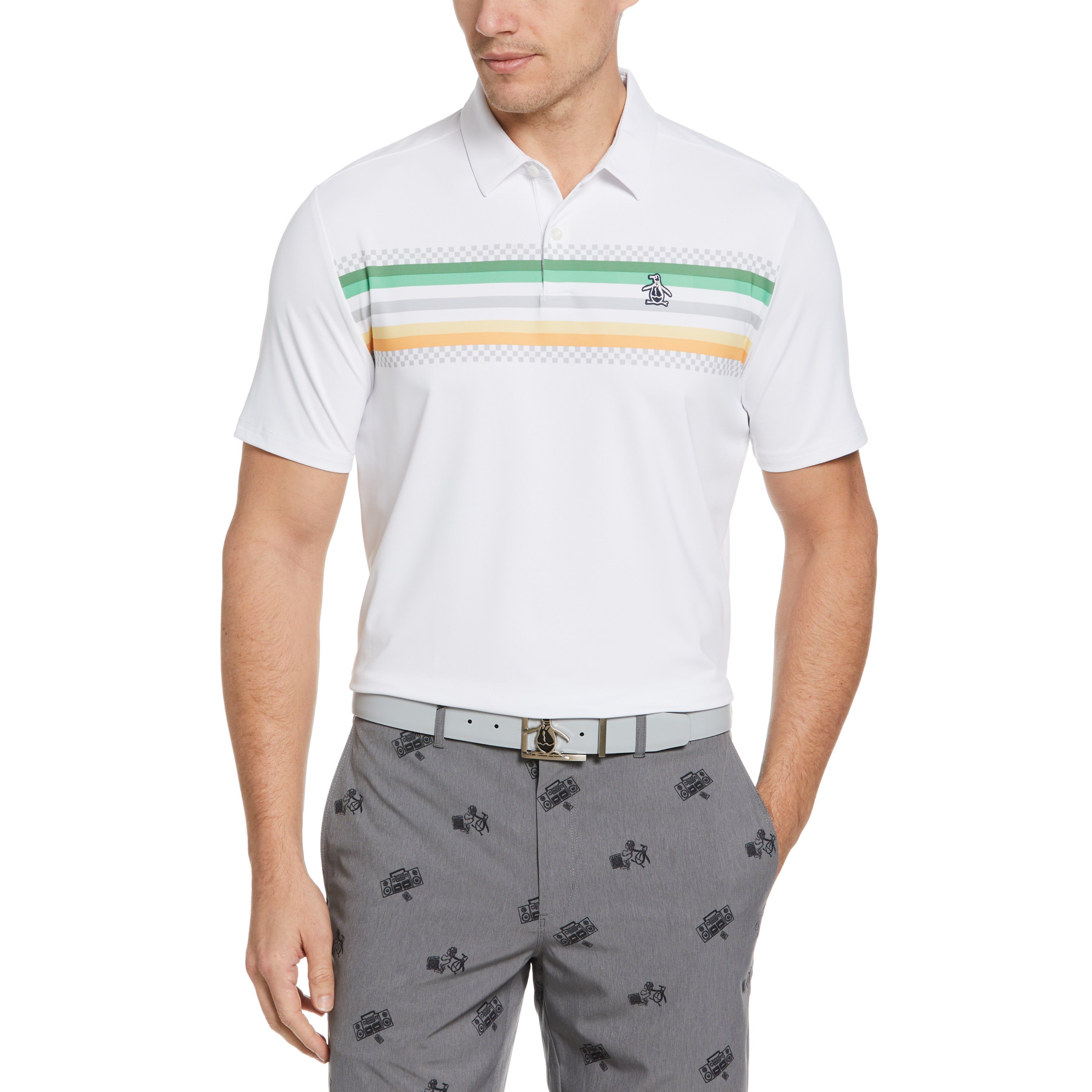 Engineered Coastal Ombre Print Golf Polo sold by Original Penguin
