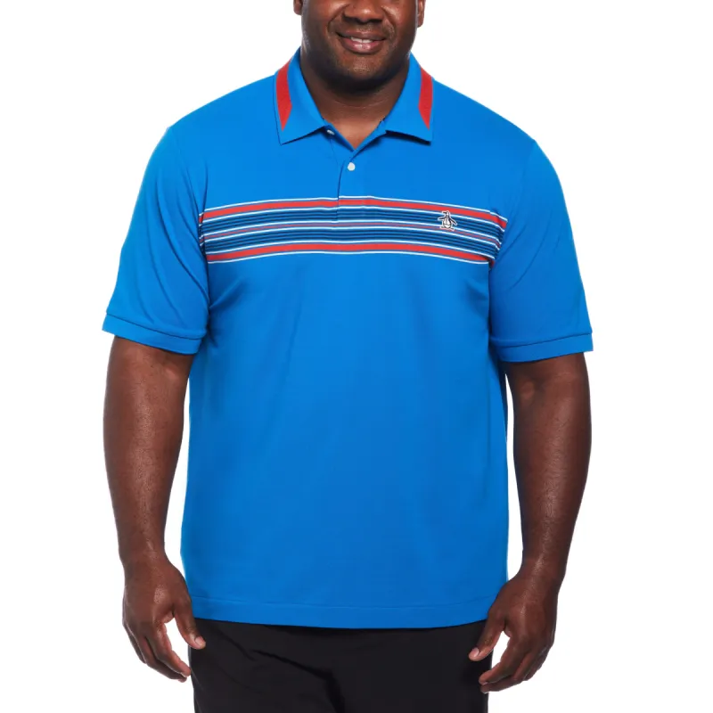 Big and Tall Micro Pique Chest Stripe Polo sold by Original Penguin