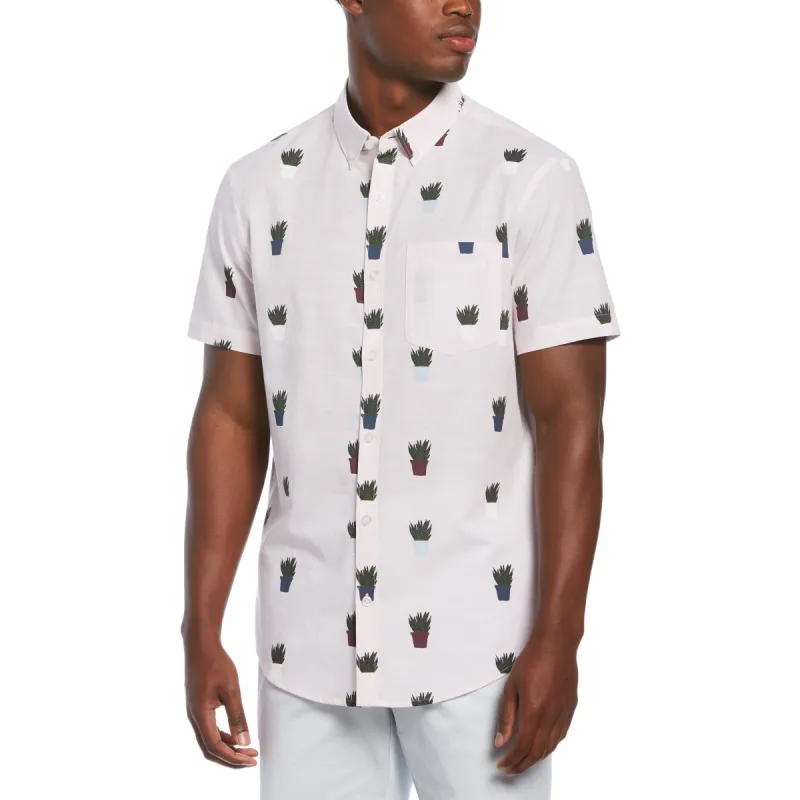 House Plant Print Stretch Shirt sold by Original Penguin
