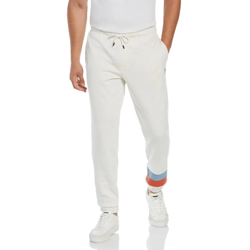 Ankle Stripe Fleece Jogger sold by Original Penguin