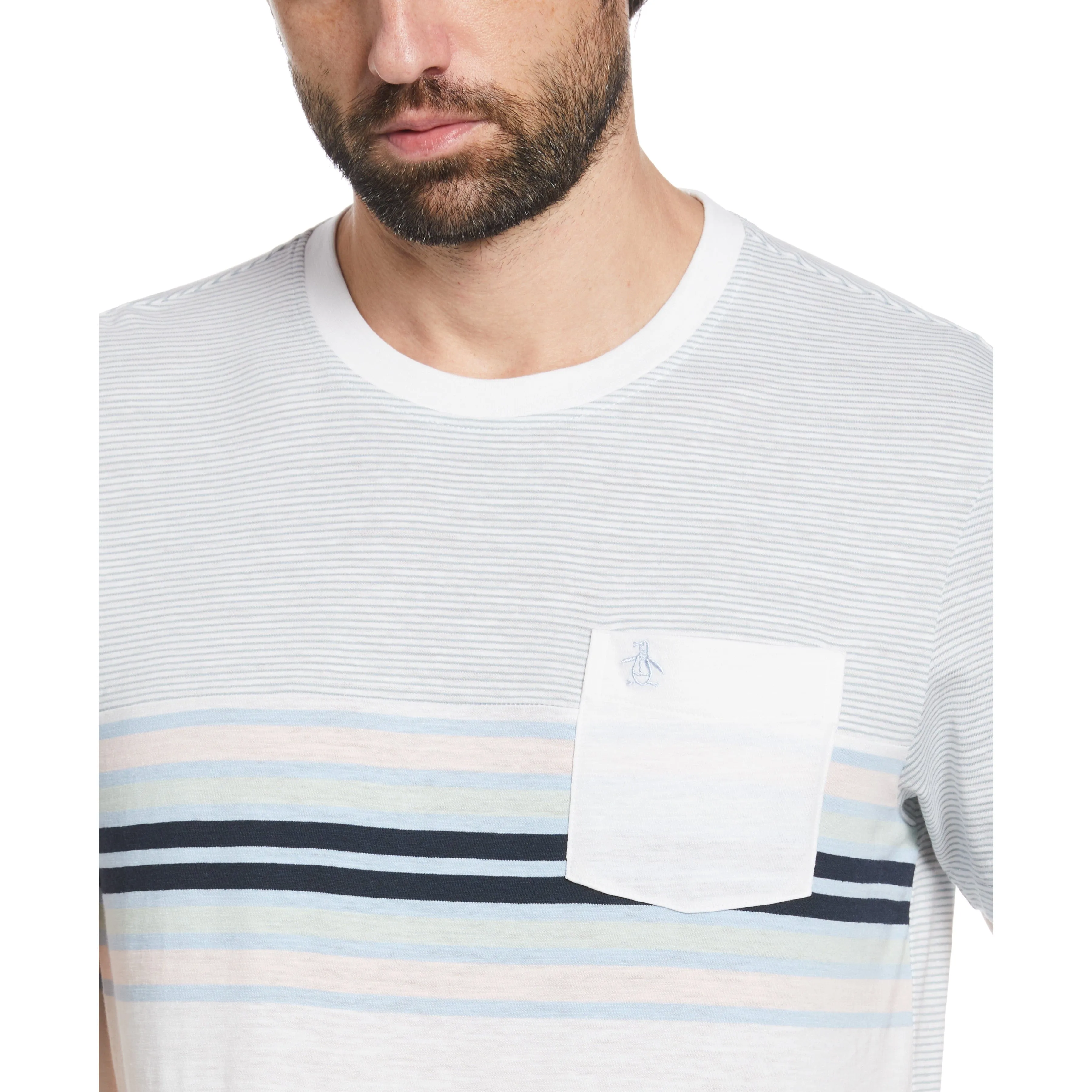 Striped Color Block Pocket Tee sold by Original Penguin product image thumbnail 3
