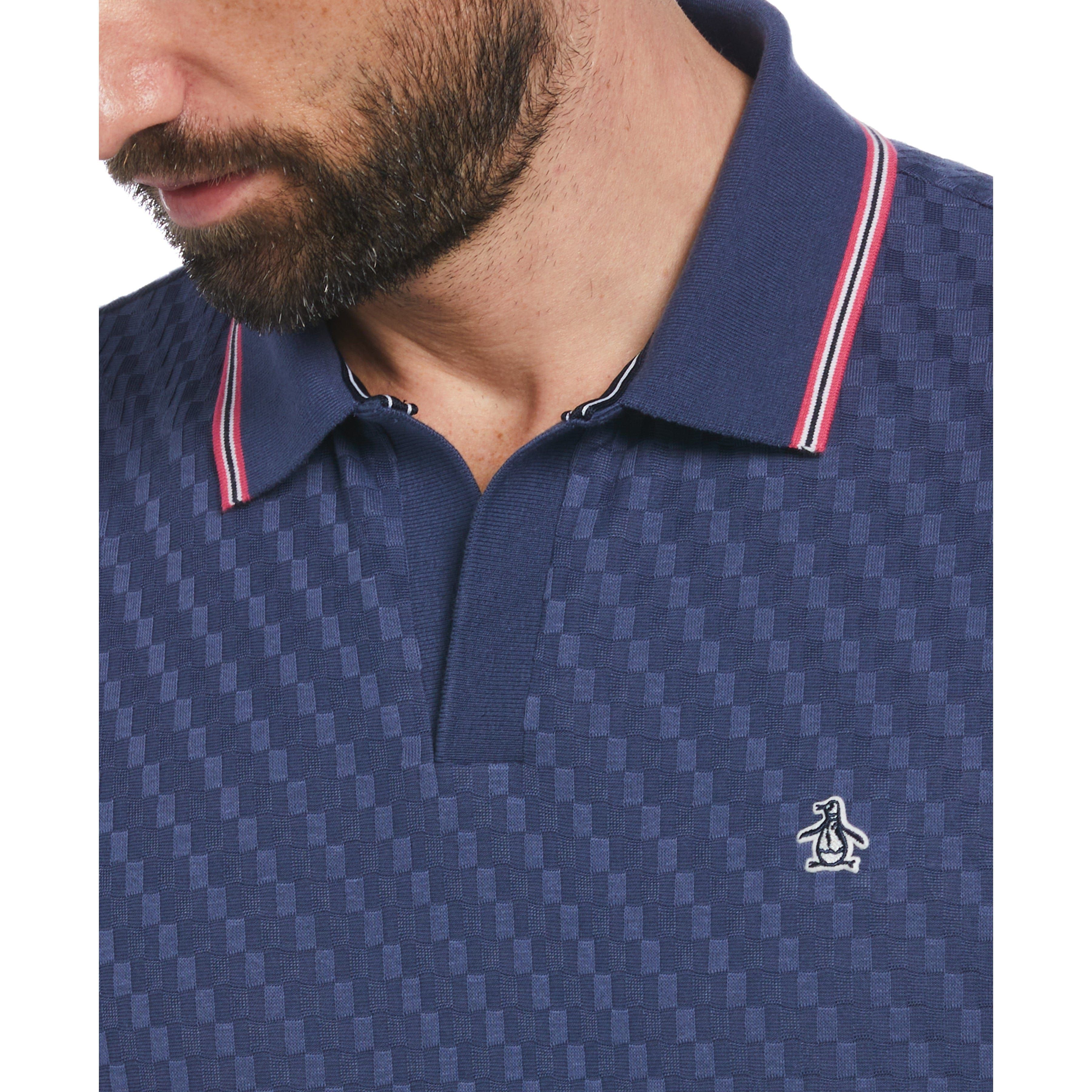 Jacquard Johnny Collar Polo sold by Original Penguin product image thumbnail 3