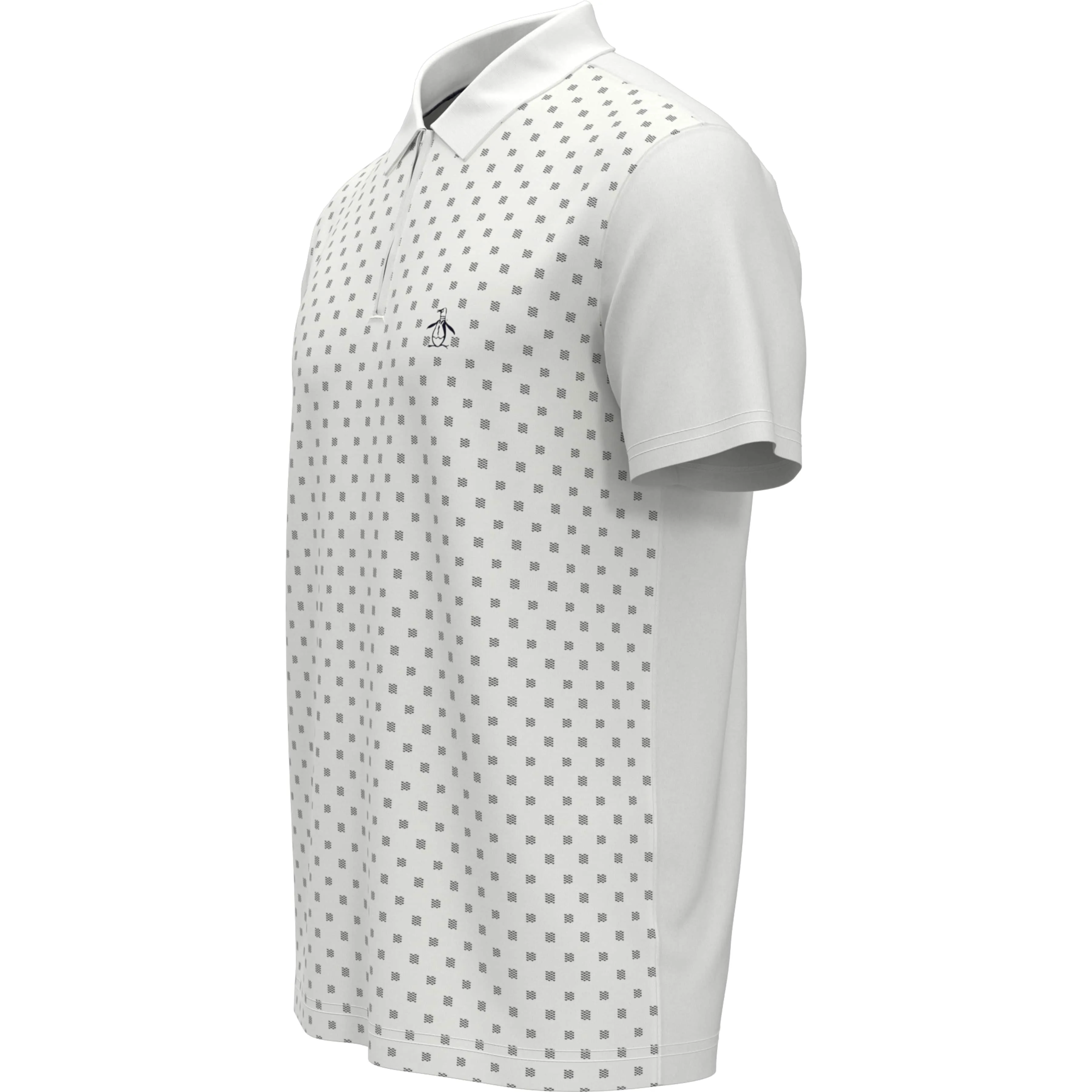 Quarter Zip Pique Checkered Polo sold by Original Penguin product image thumbnail 3