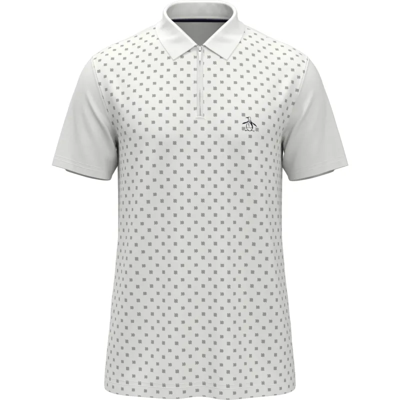 Quarter Zip Pique Checkered Polo sold by Original Penguin