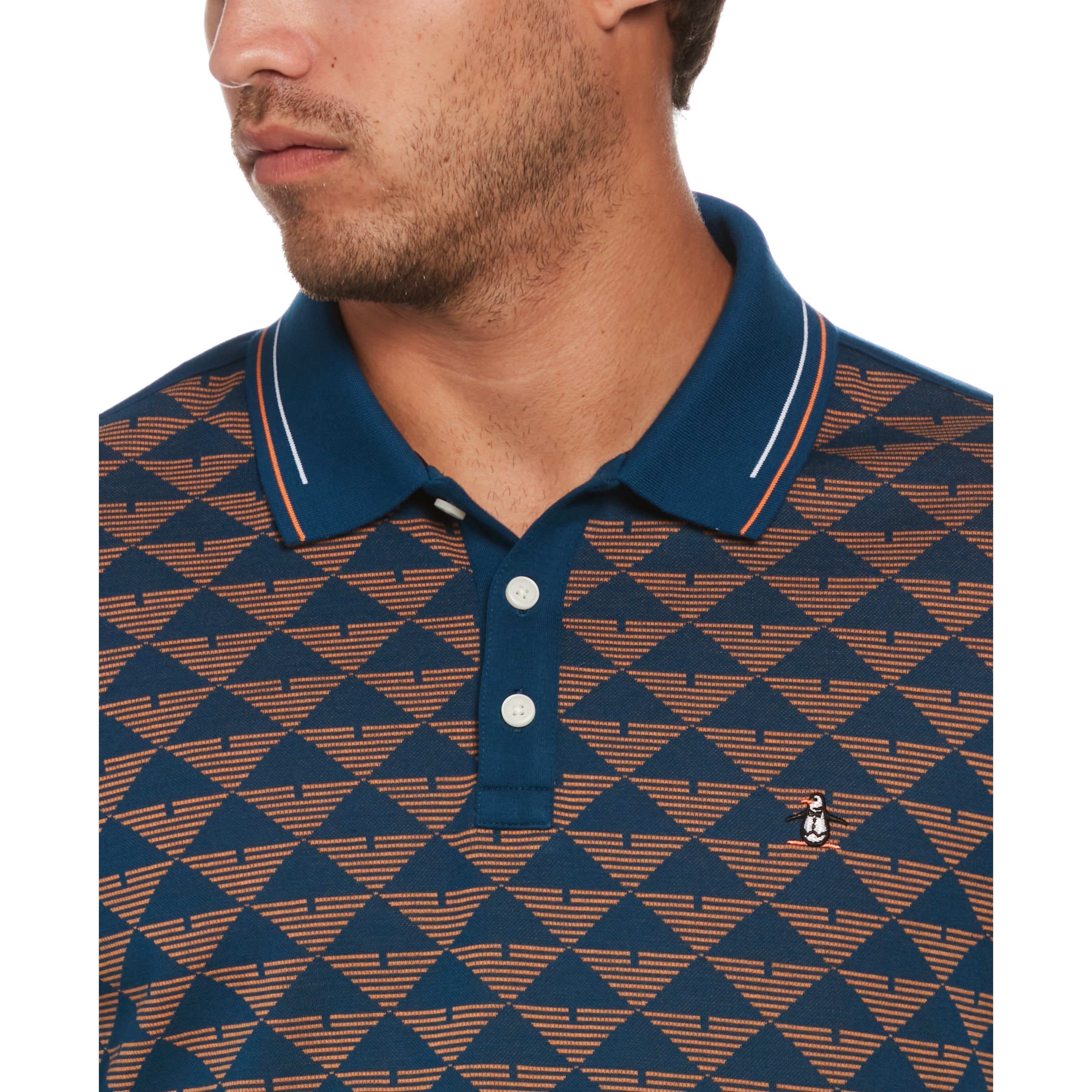Cotton Jacquard Front Geo Polo sold by Original Penguin product image thumbnail 3