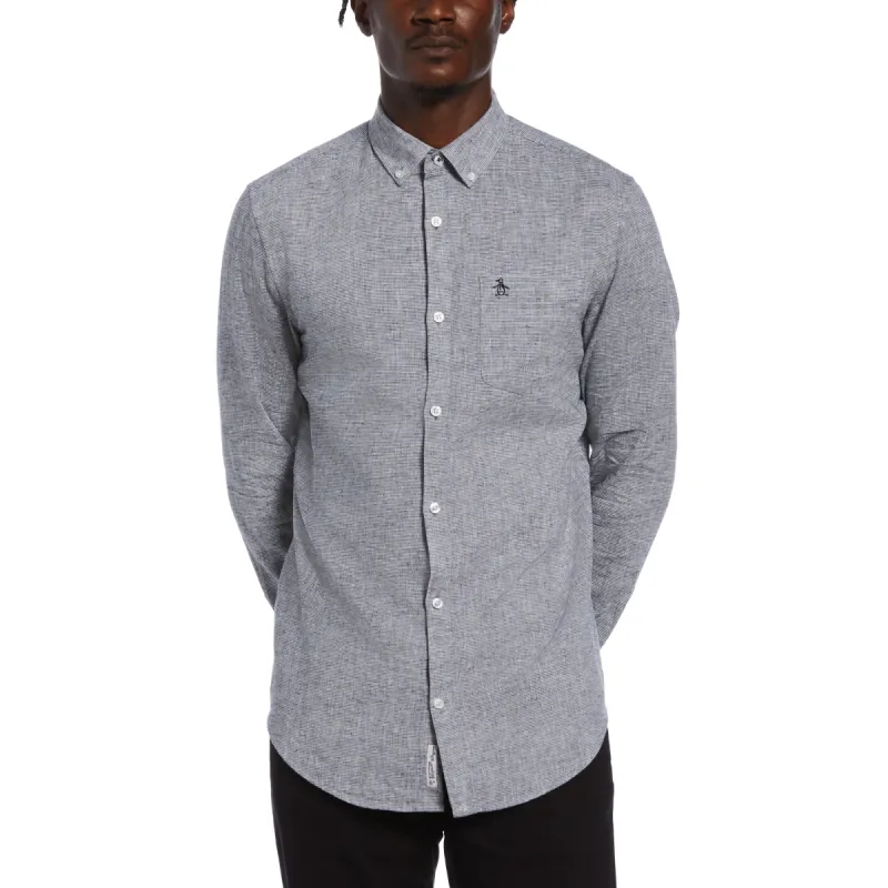 Feeder Stripe Linen Shirt sold by Original Penguin