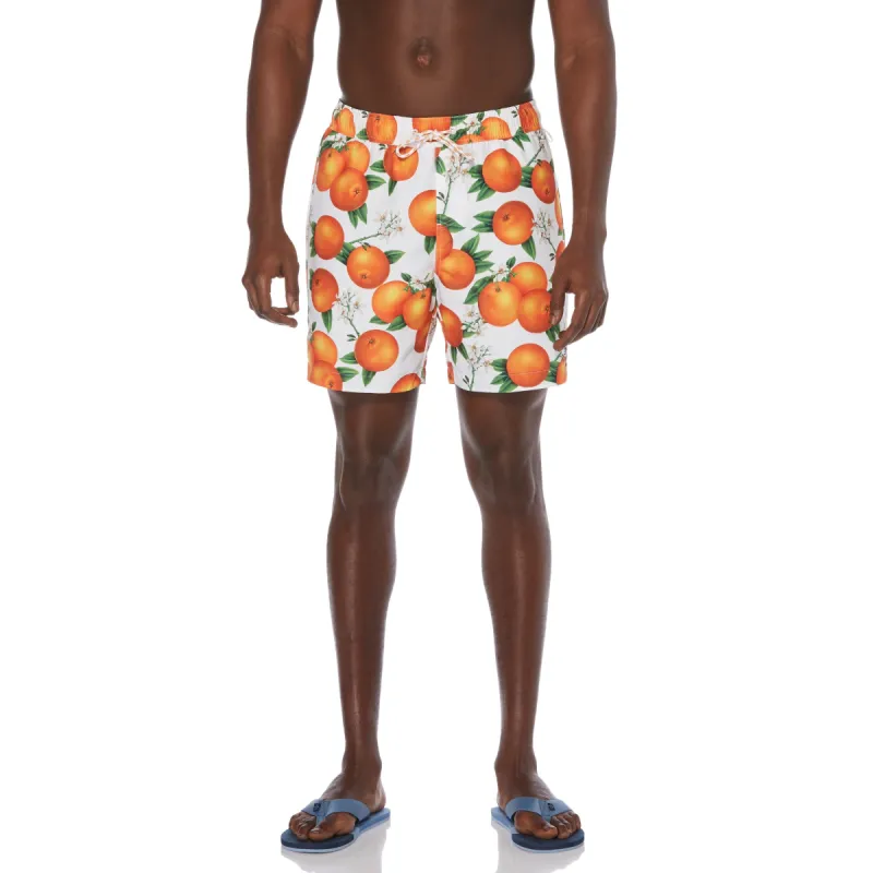 Reversible Orange Print Swim Short sold by Original Penguin