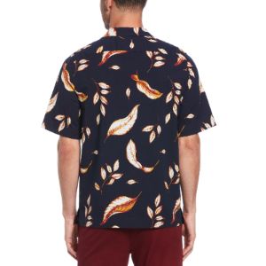 Leaf Print Feather Cabana Shirt sold by Original Penguin