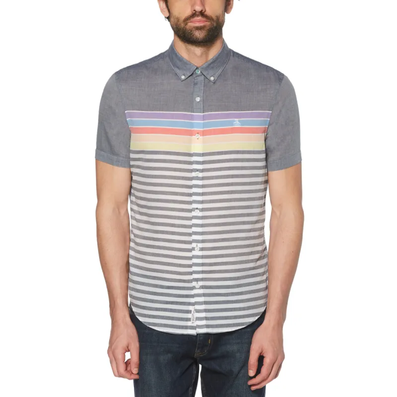 Engineered Stripe Rainbow Shirt sold by Original Penguin
