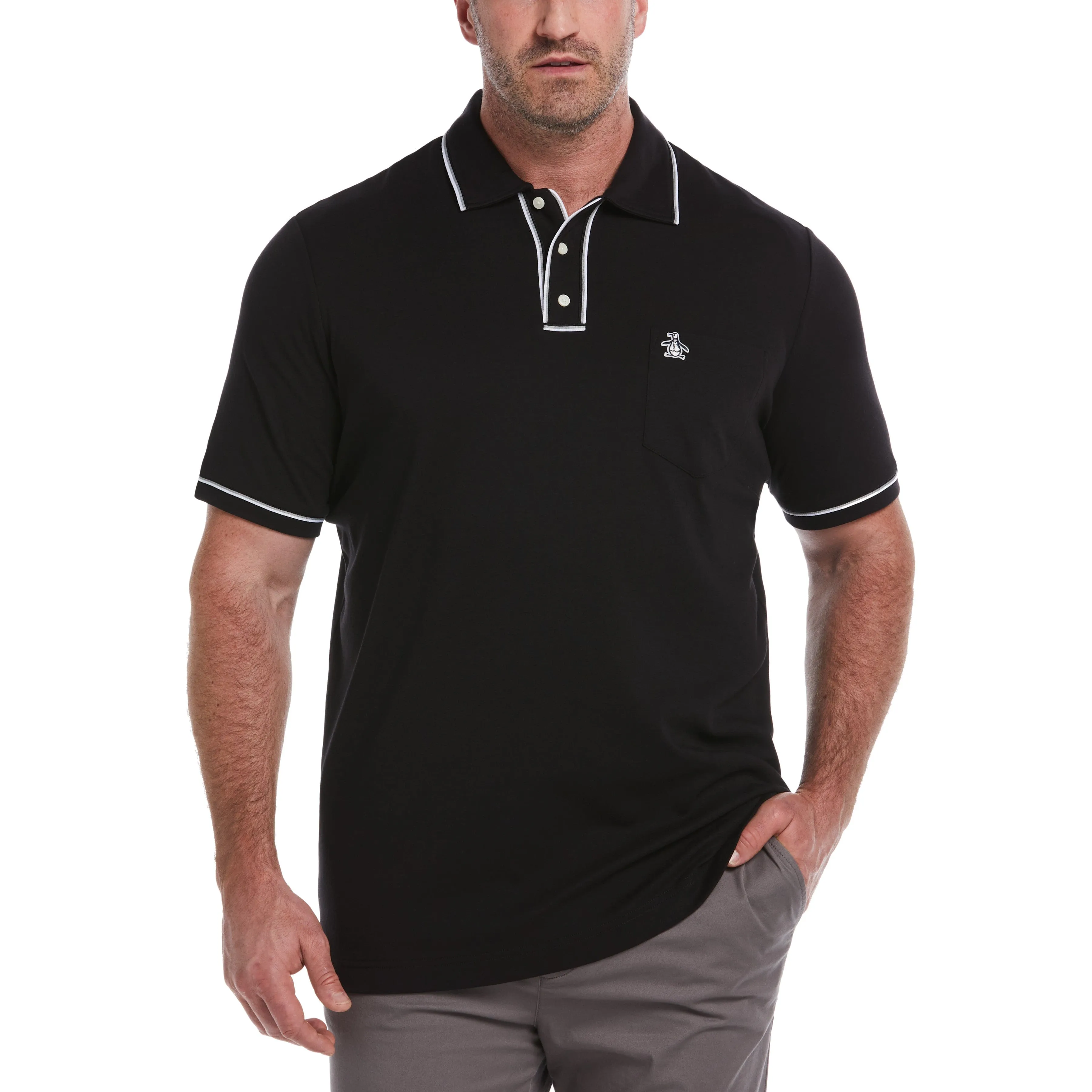 Big & Tall Organic Cotton 3D Earl™ Polo sold by Original Penguin