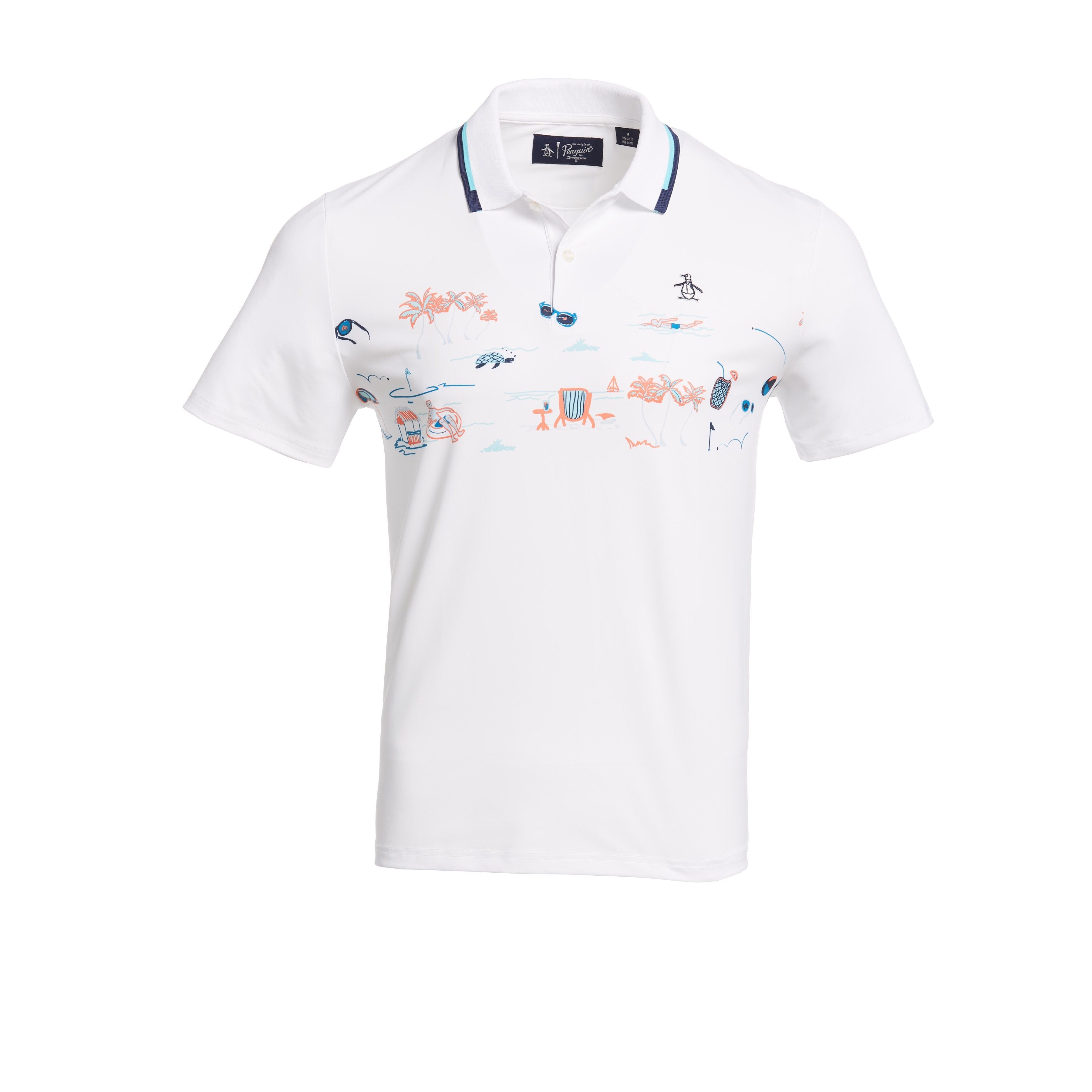 Resort Chest Print Golf Polo sold by Original Penguin product image thumbnail 3