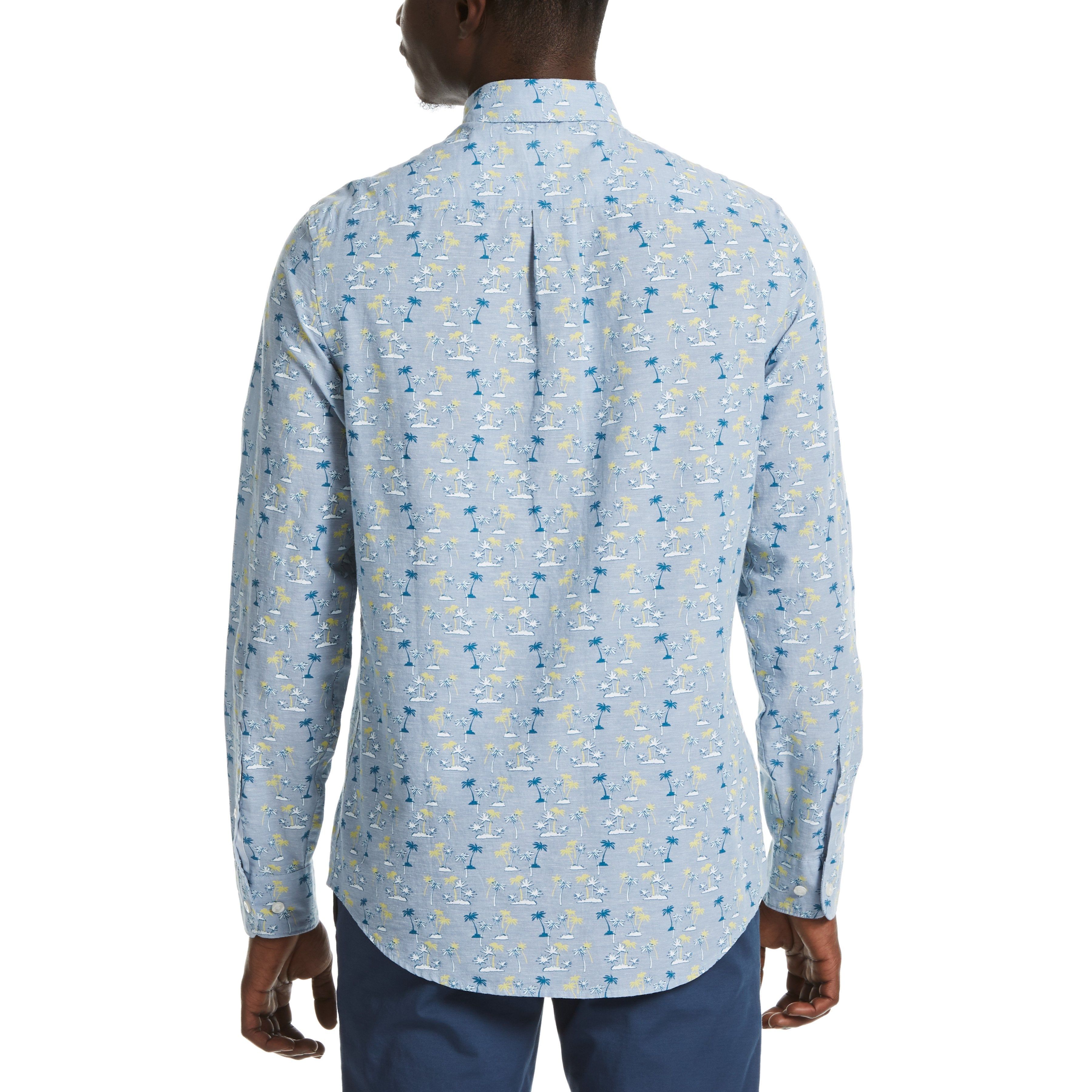 Linen Blend Tonal Palm Print Shirt sold by Original Penguin product image thumbnail 2