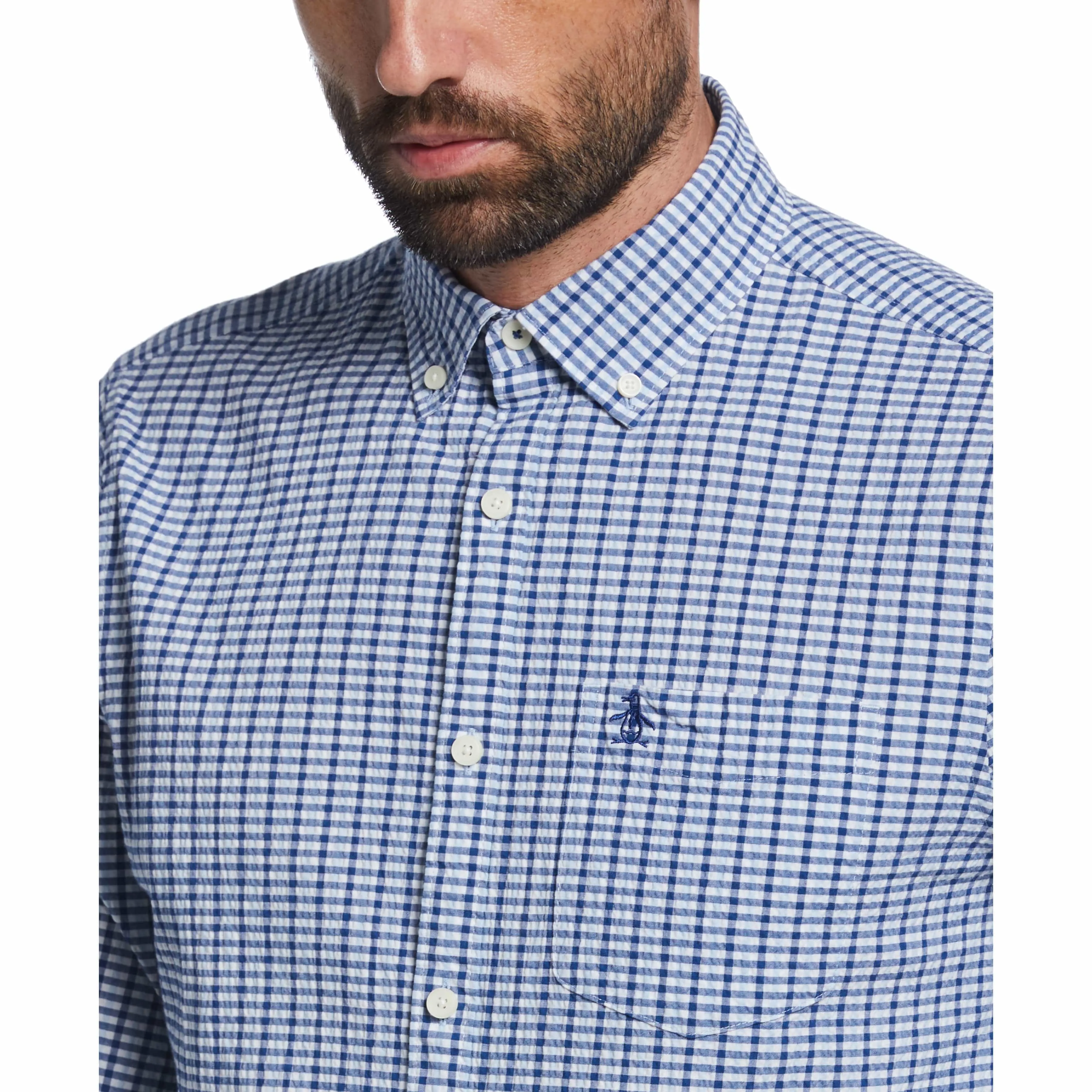 Slim Fit Plaid Shirt sold by Original Penguin product image thumbnail 3