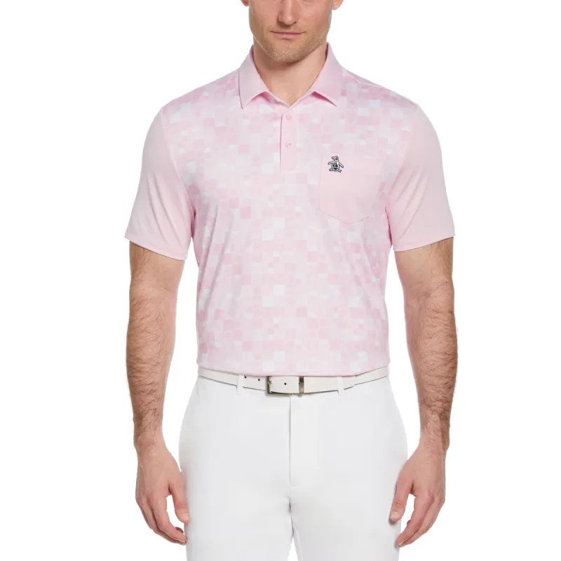 50's Color Block Print Golf Polo sold by Original Penguin