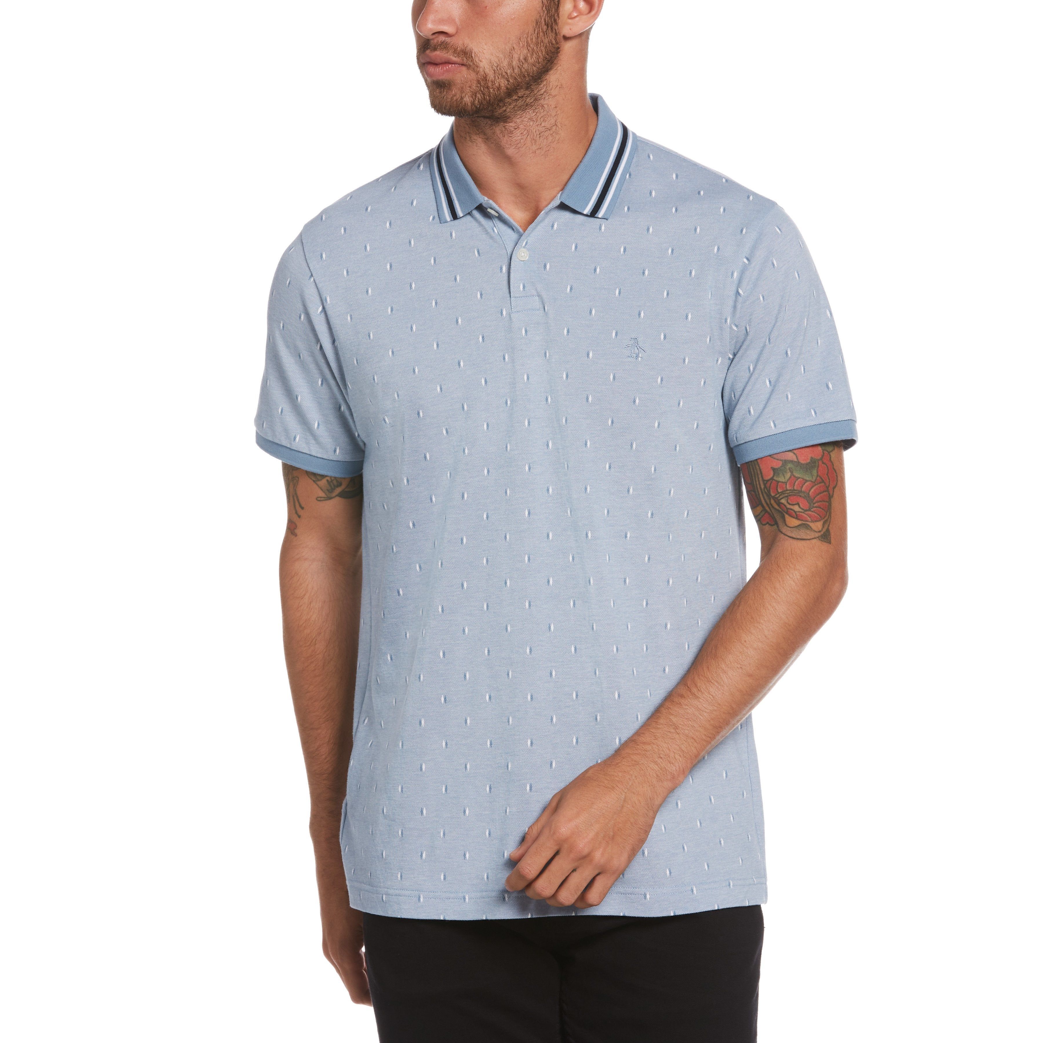 Diamond Print Polo sold by Original Penguin
