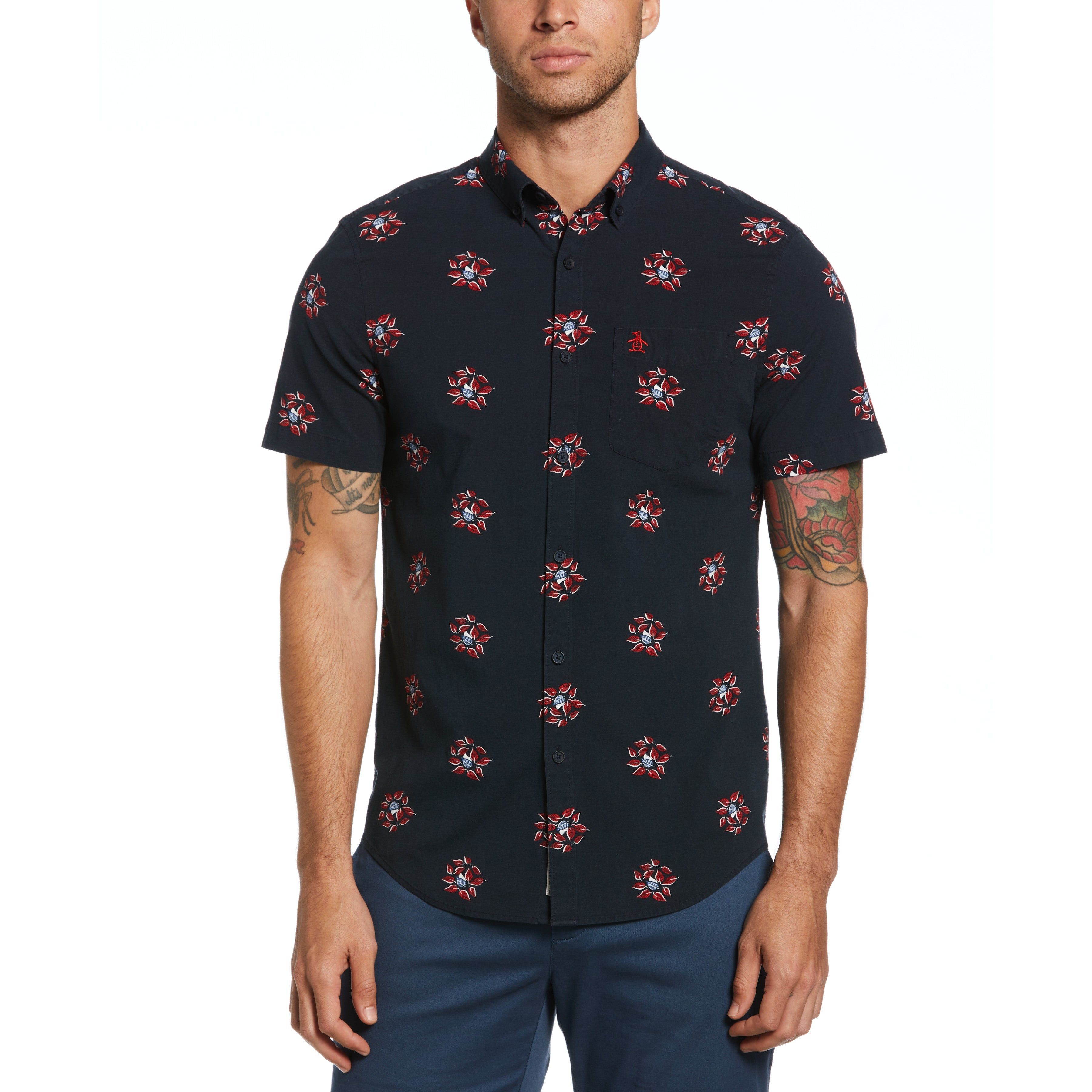 Mini Floral Leaf Button Down sold by Original Penguin