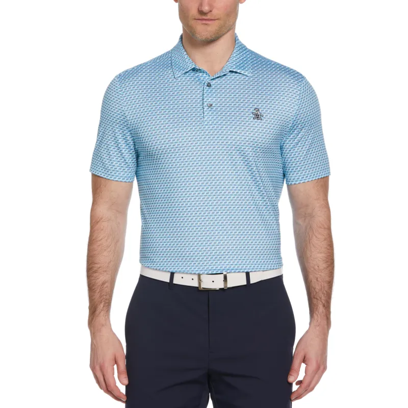 Retro Wave Print Golf Polo sold by Original Penguin