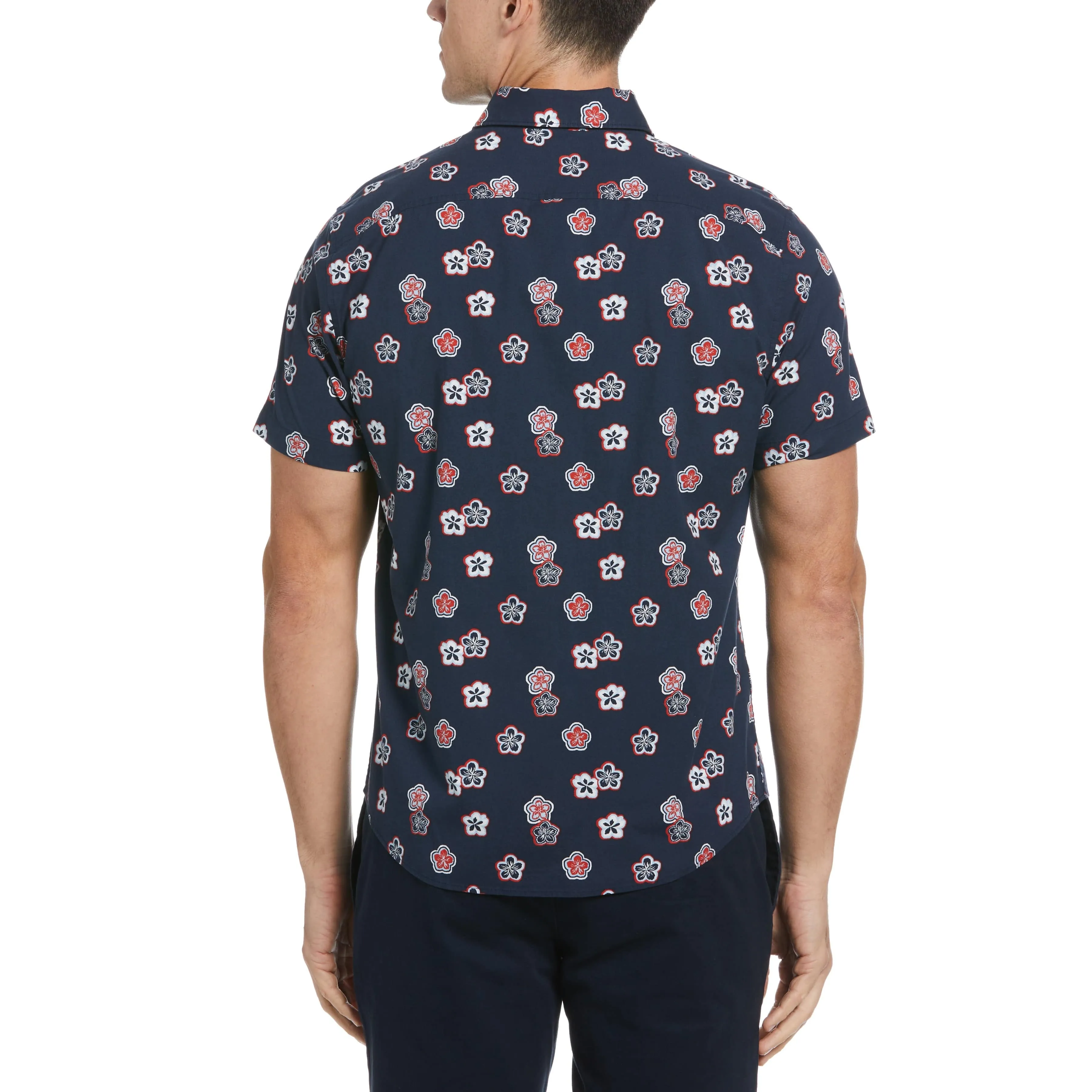 EcoVero™ Blend Hibiscus Print Shirt sold by Original Penguin product image thumbnail 2