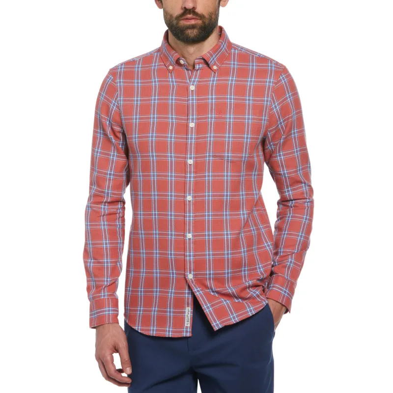 Plaid Waffle Shirt sold by Original Penguin