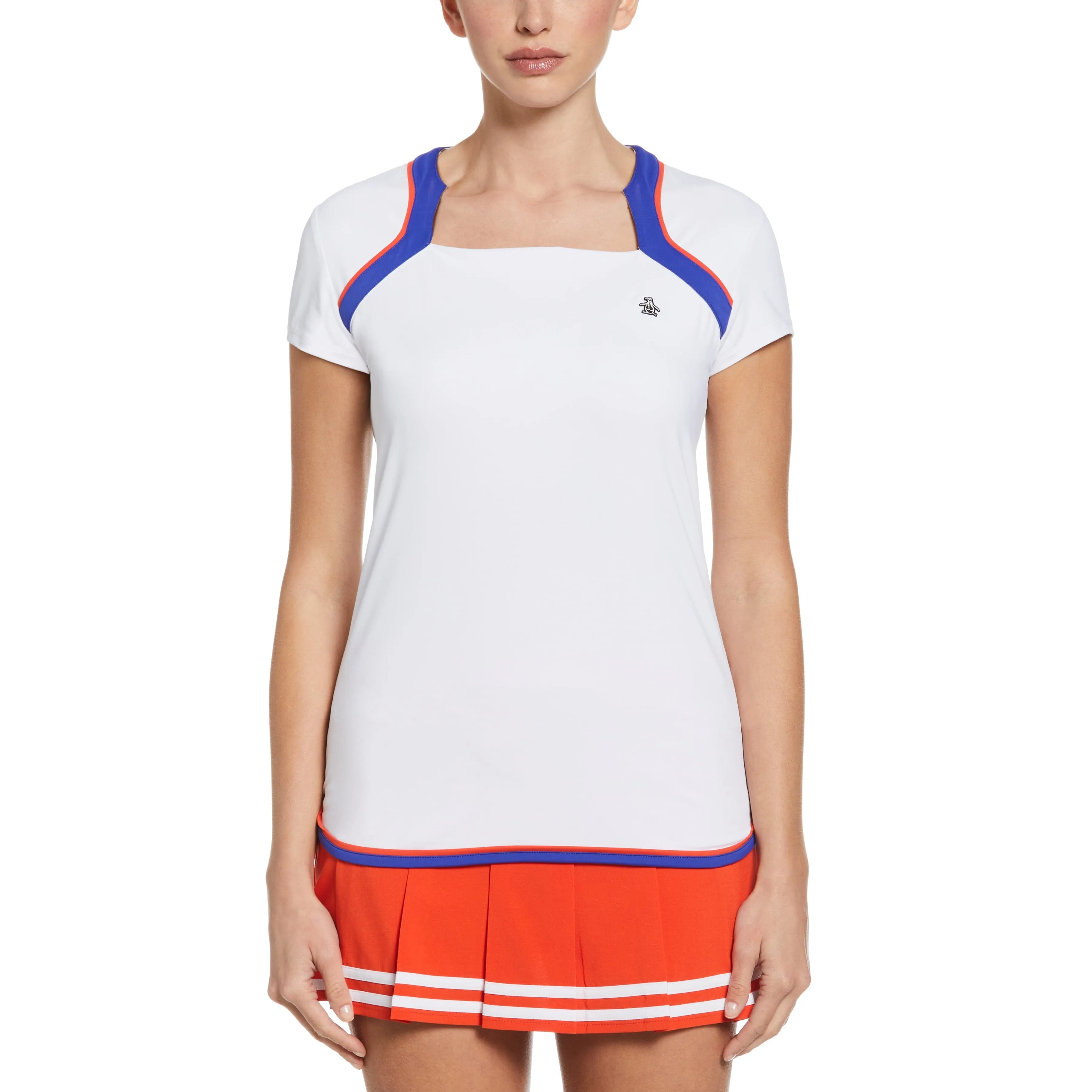 Women's Square Neckline Golf Shirt sold by Original Penguin