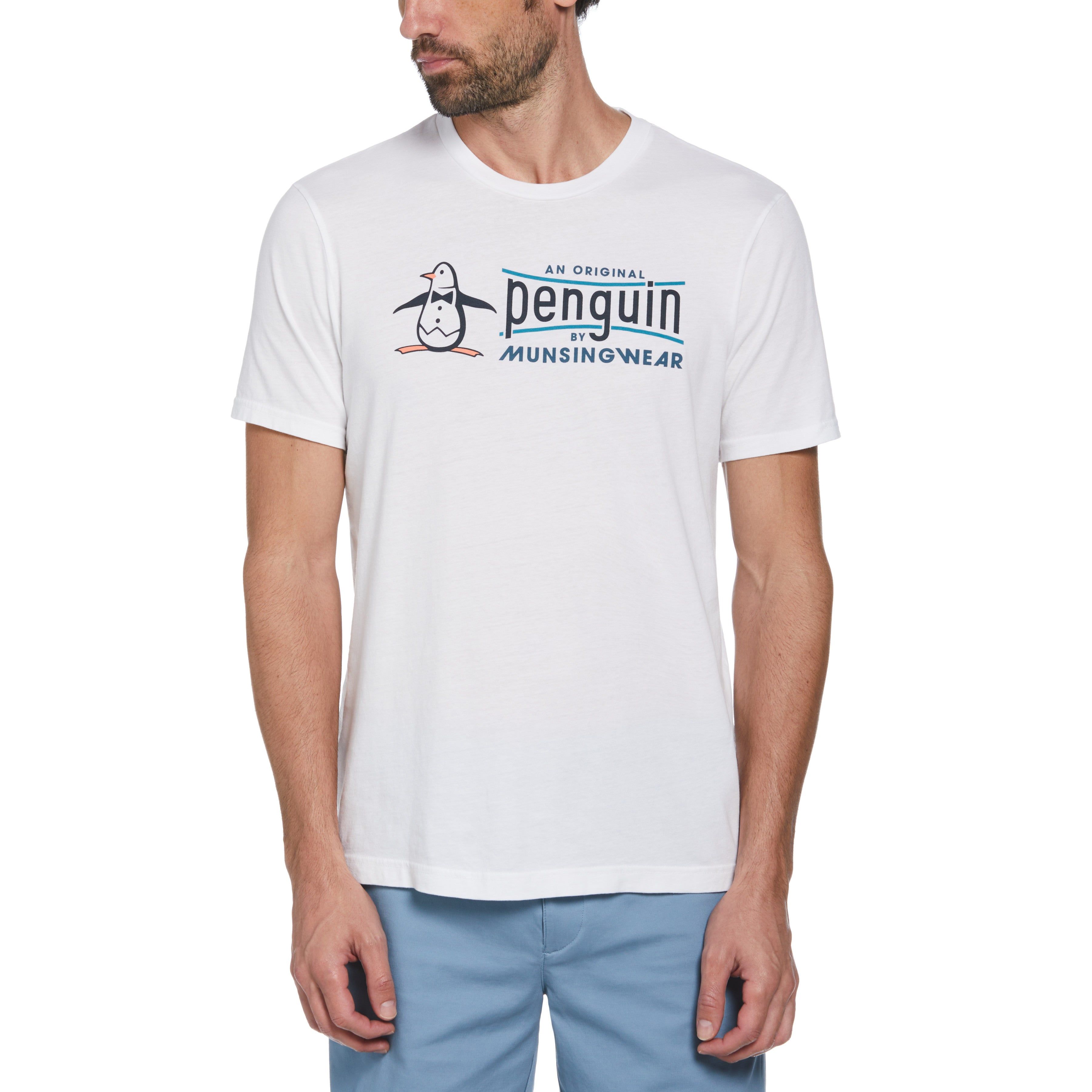 TV Pete Graphic Print Tee sold by Original Penguin