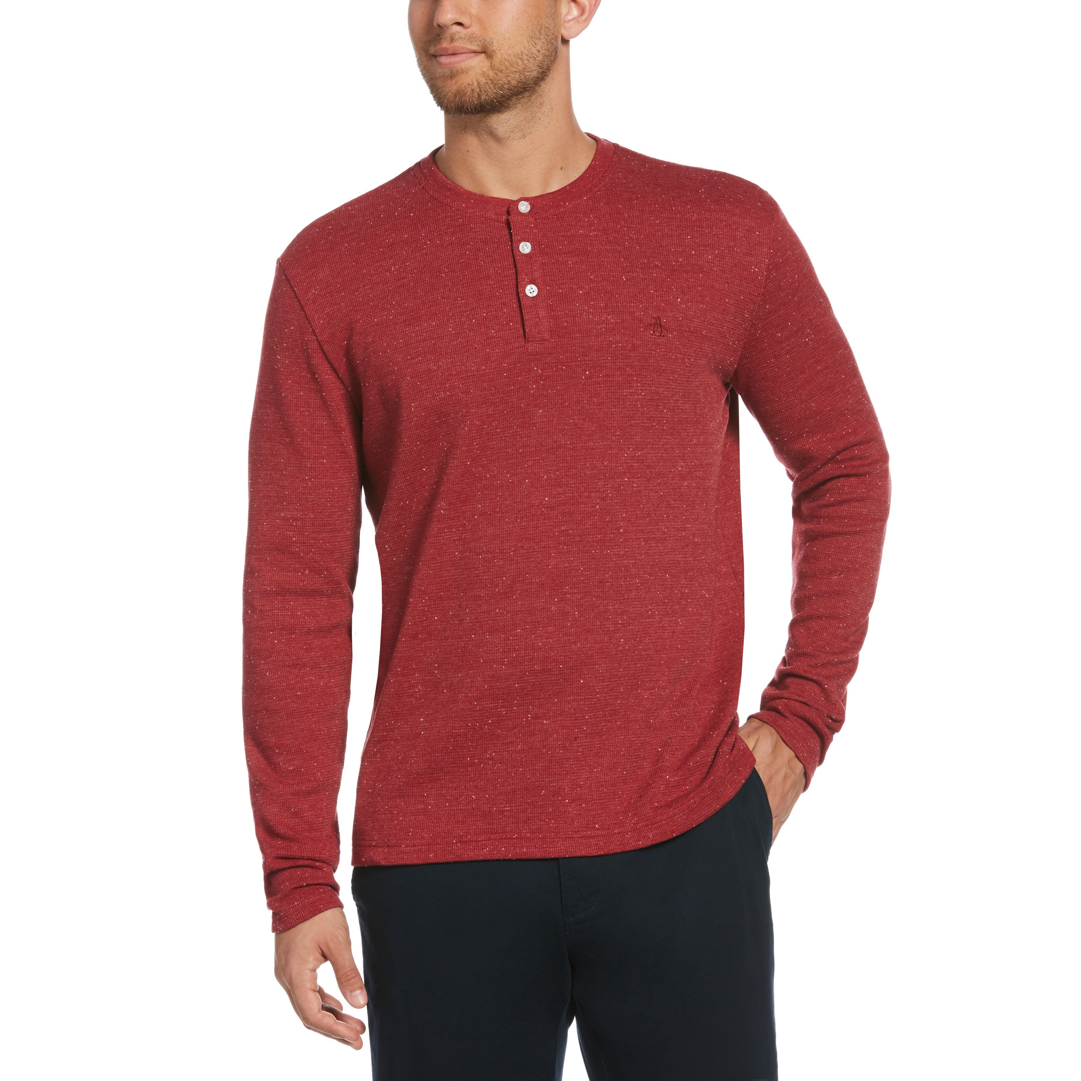 Waffle Henley Shirt sold by Original Penguin