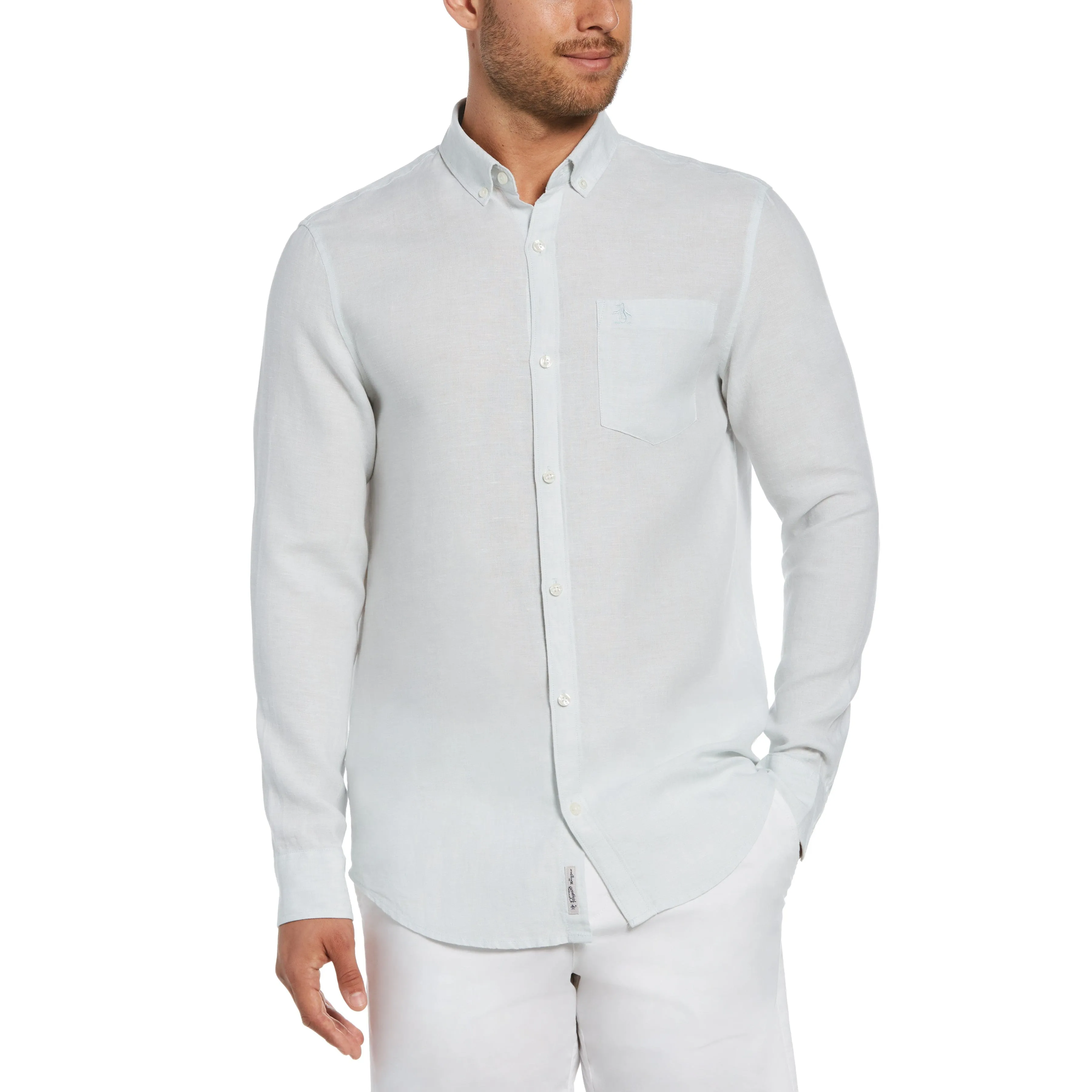 Washed Linen Shirt sold by Original Penguin